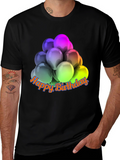 Happy Birthday Balloons Graphic T-Shirt
