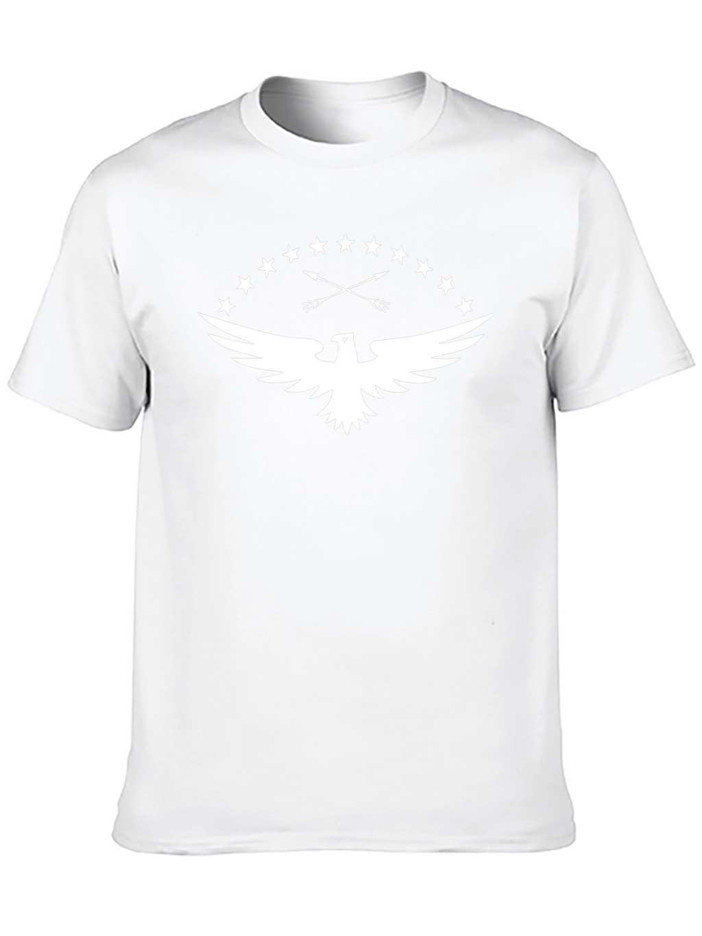 Eagle Arrows Stars Black Graphic T-Shirt