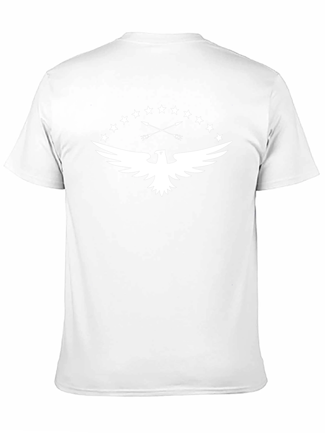 Eagle Arrows Stars Black Graphic T-Shirt
