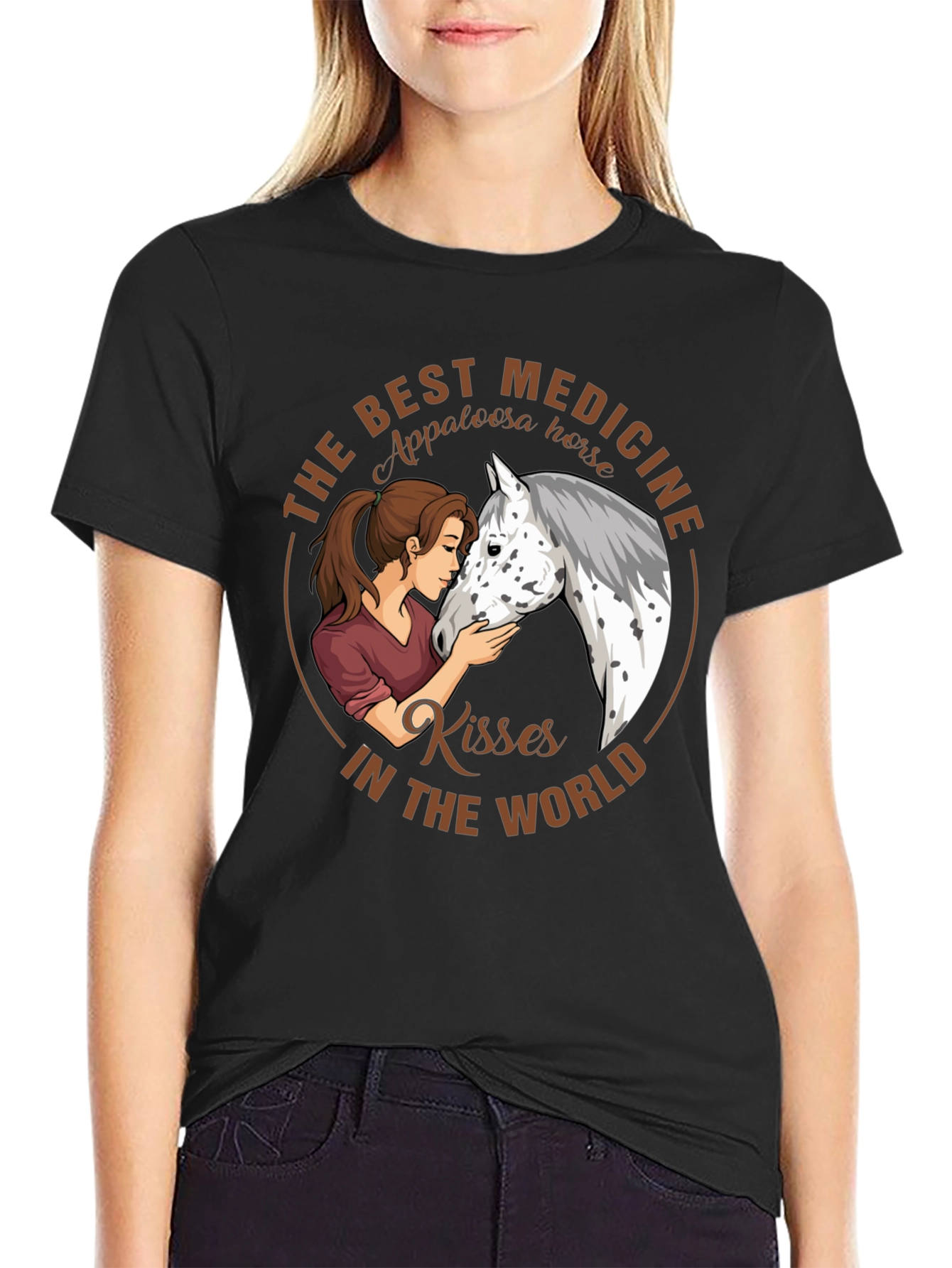 Appaloosa Horse Kisses T-Shirt - Best Medicine Tee