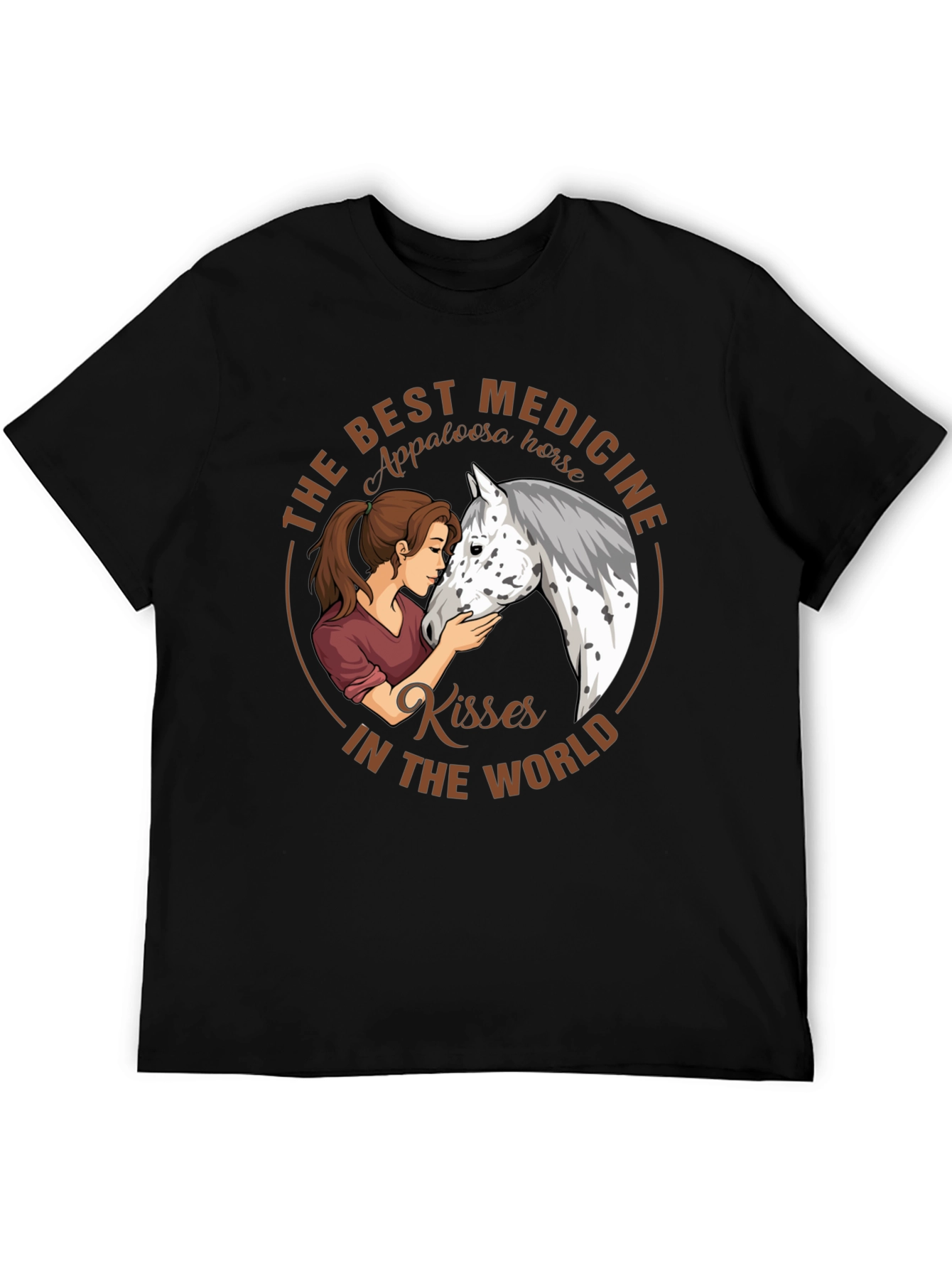 Appaloosa Horse Kisses T-Shirt - Best Medicine Tee