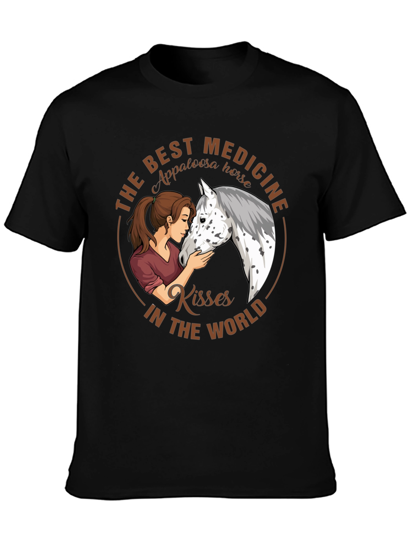 Appaloosa Horse Kisses T-Shirt - Best Medicine Tee