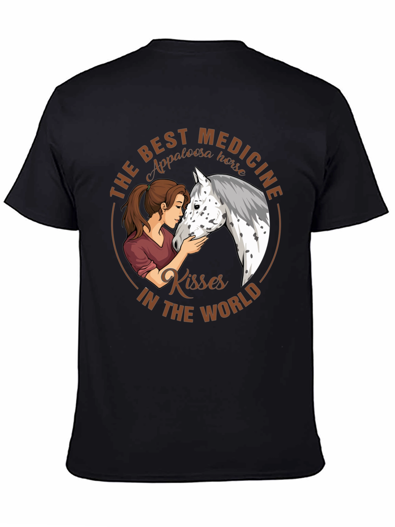Appaloosa Horse Kisses T-Shirt - Best Medicine Tee