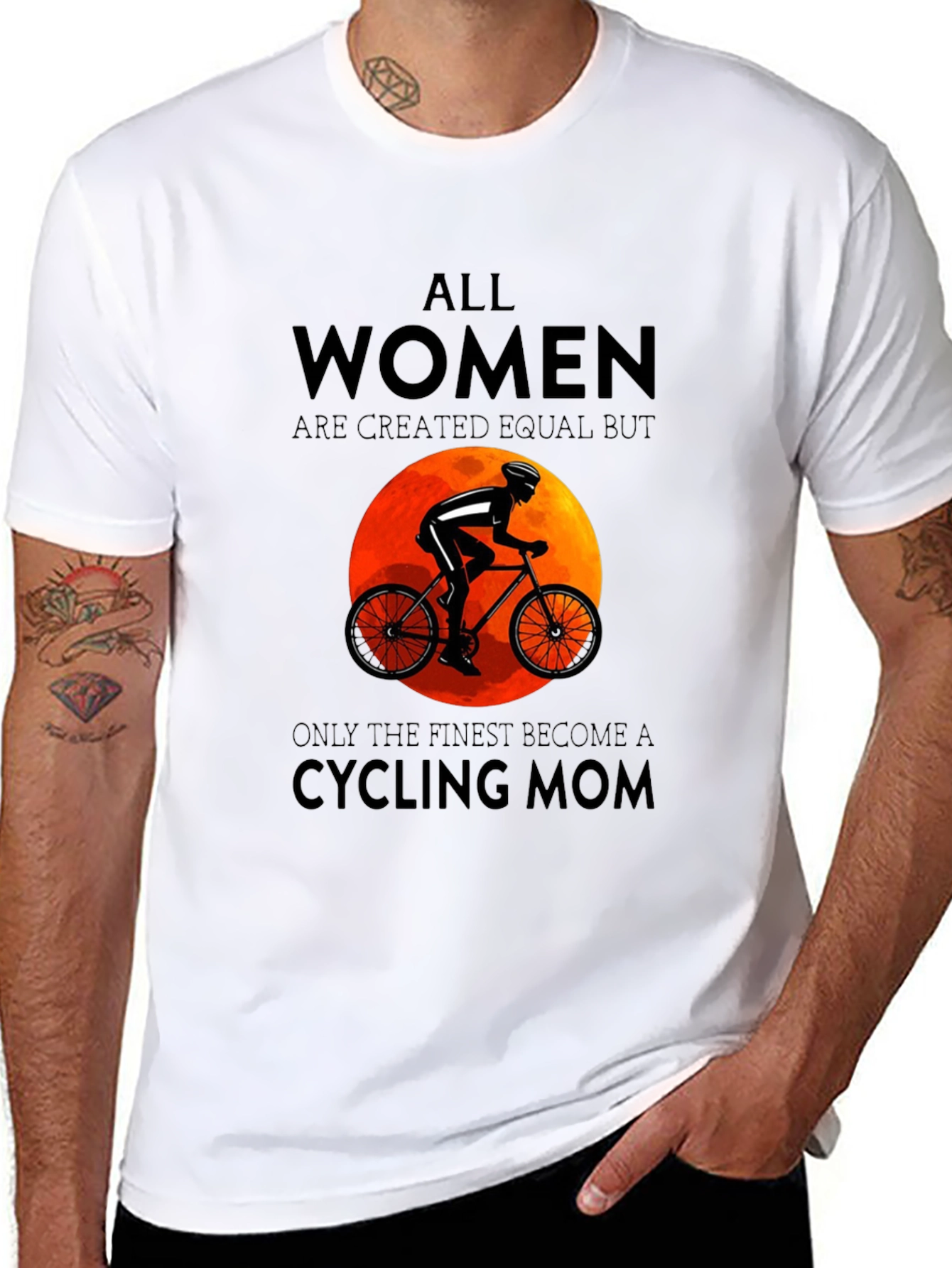 Cycling Mom T-Shirt: All Women Are Equal