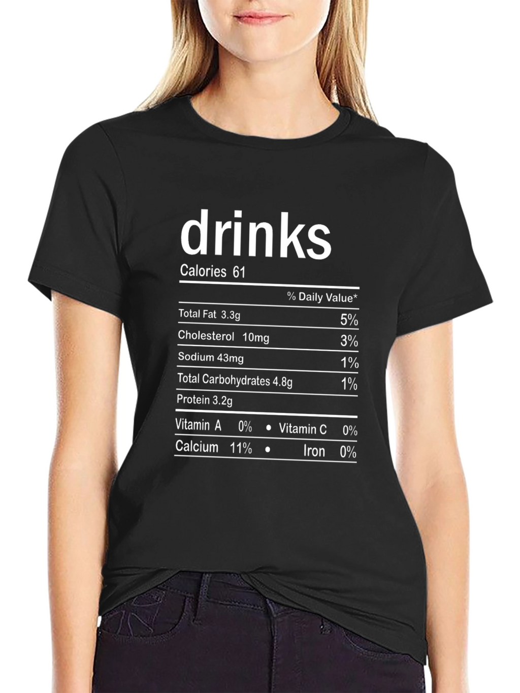 Drinks Nutrition Facts T-Shirt