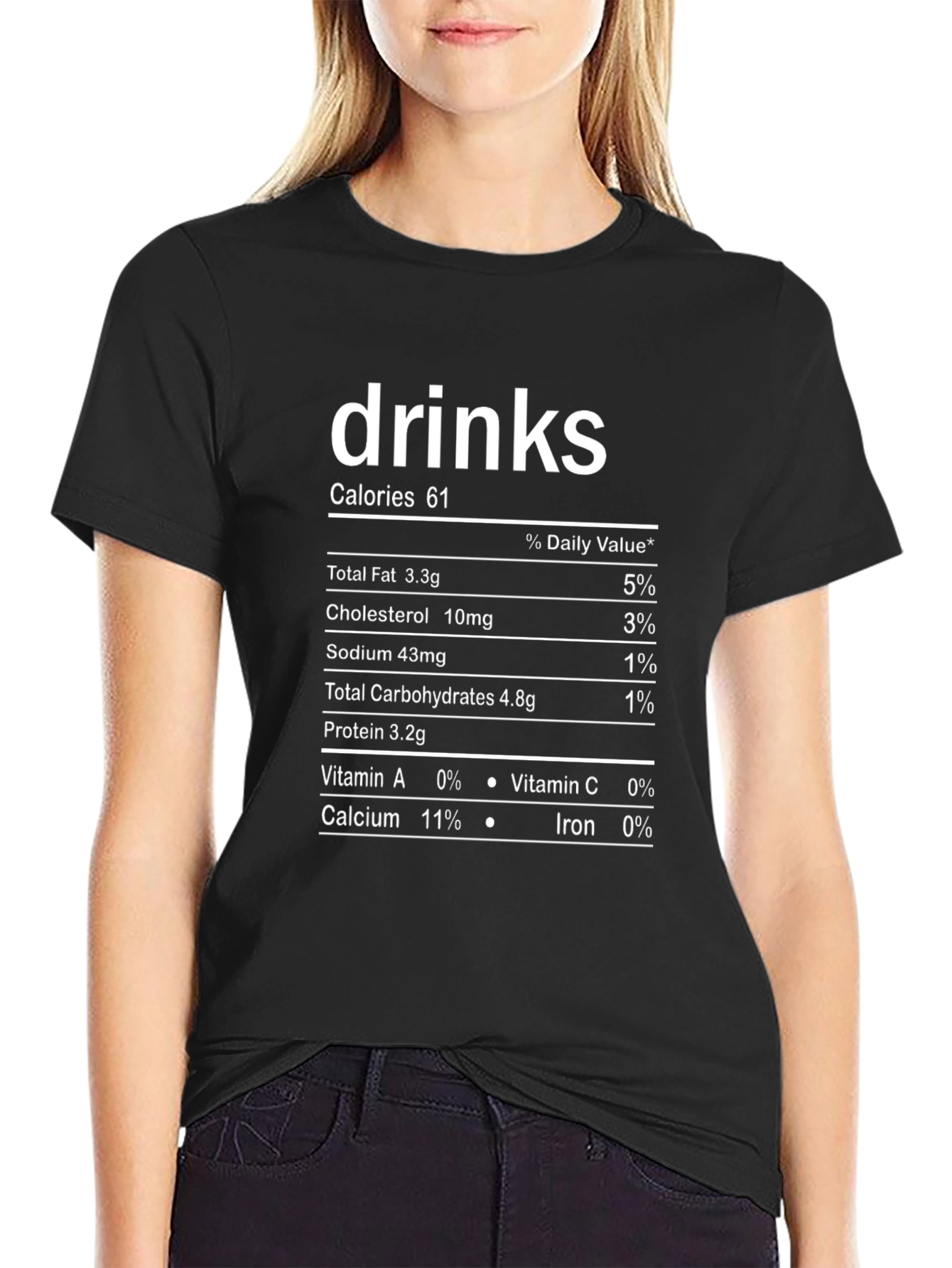 Drinks Nutrition Facts T-Shirt