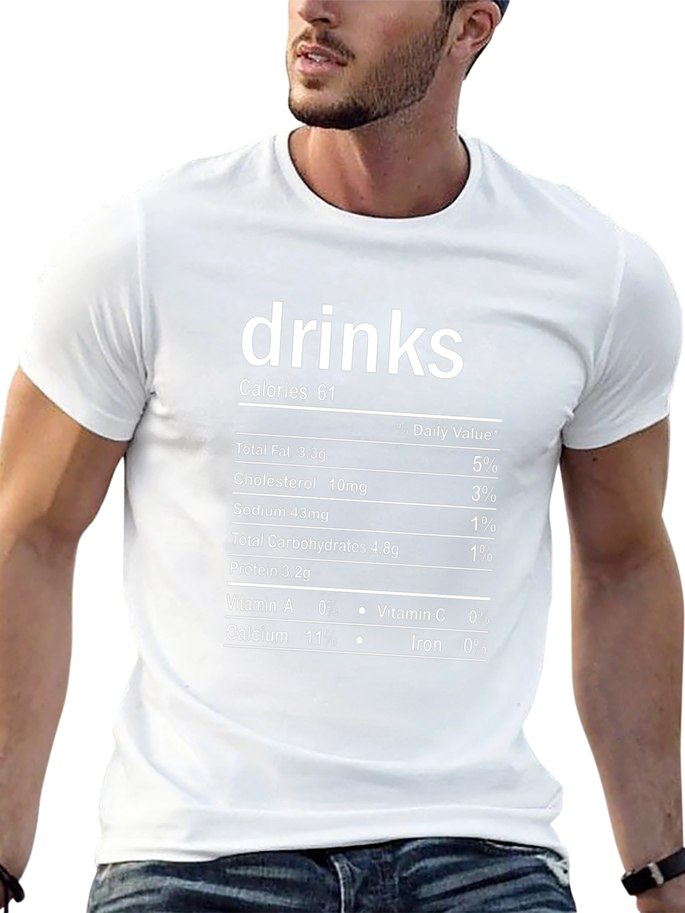 Drinks Nutrition Facts T-Shirt