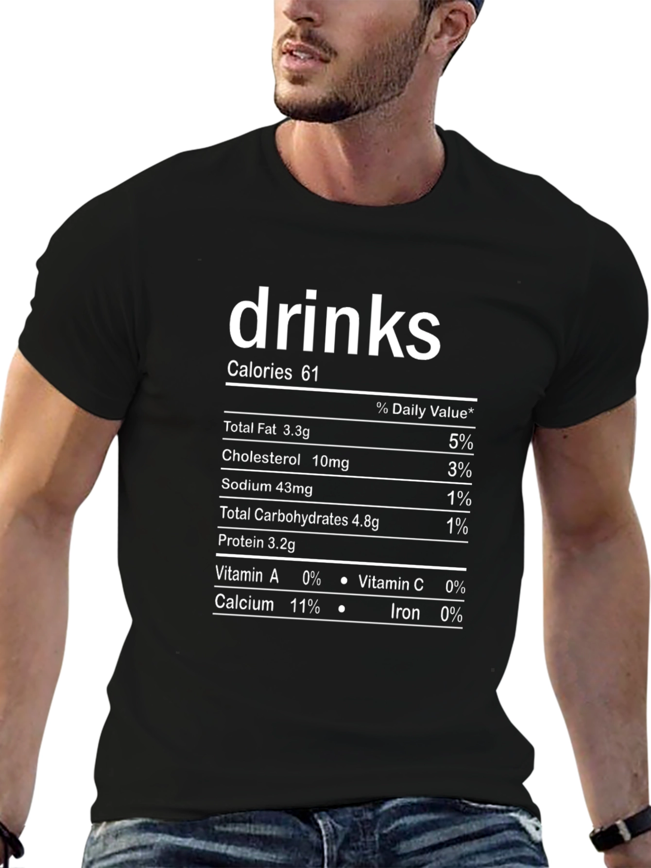 Drinks Nutrition Facts T-Shirt