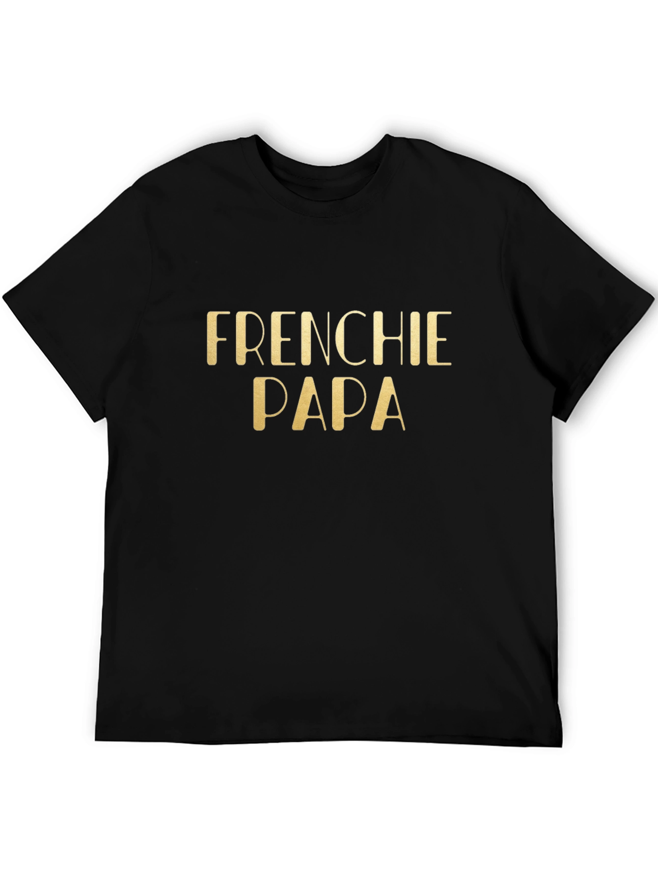 Frenchie Papa Black T-Shirt