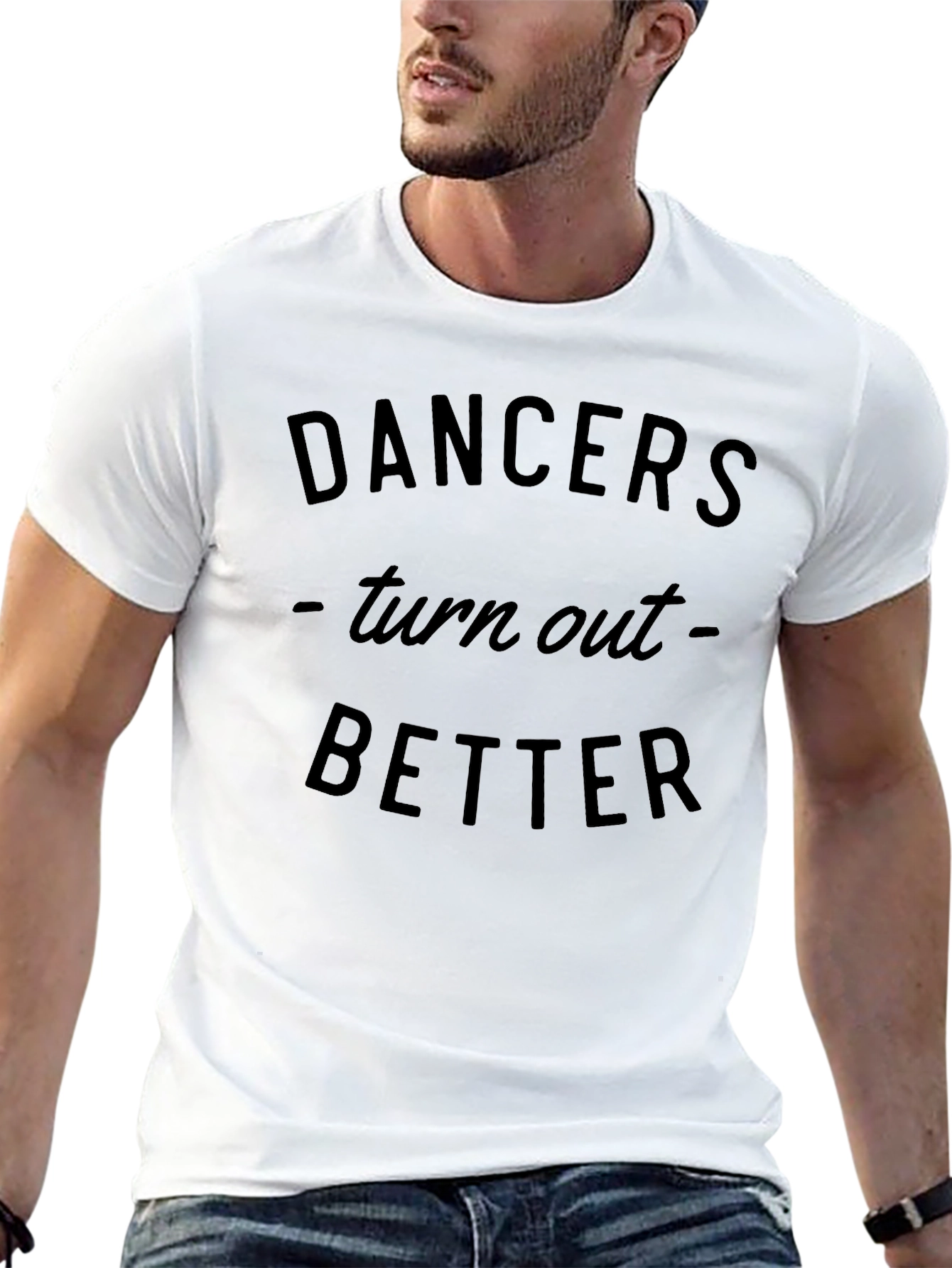 Dancers Turn Out Better Black Graphic Tee
