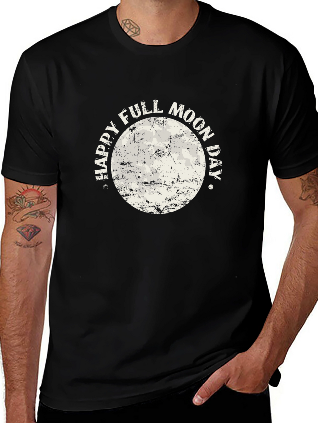 Happy Full Moon Day Graphic T-Shirt