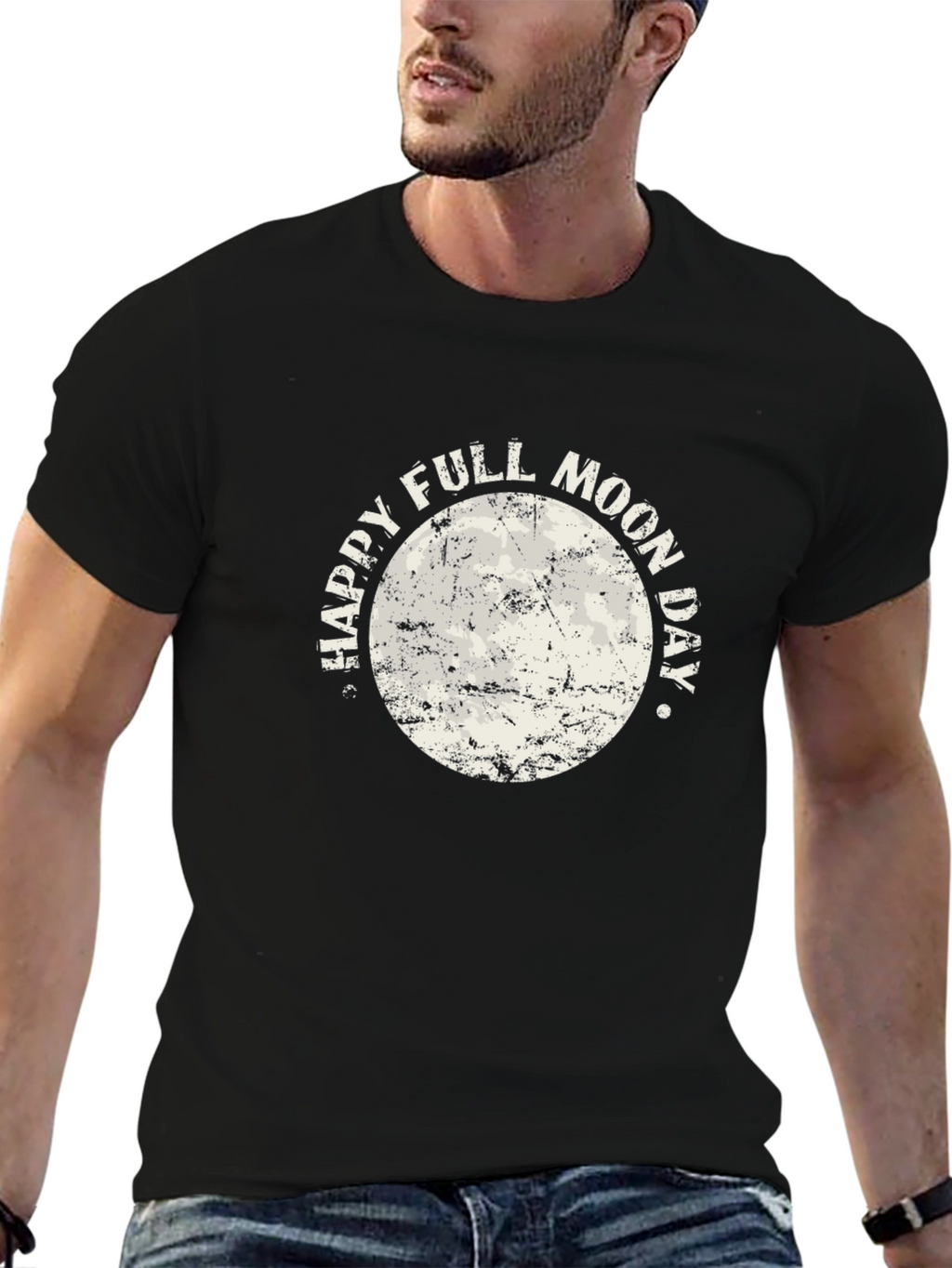 Happy Full Moon Day Graphic T-Shirt
