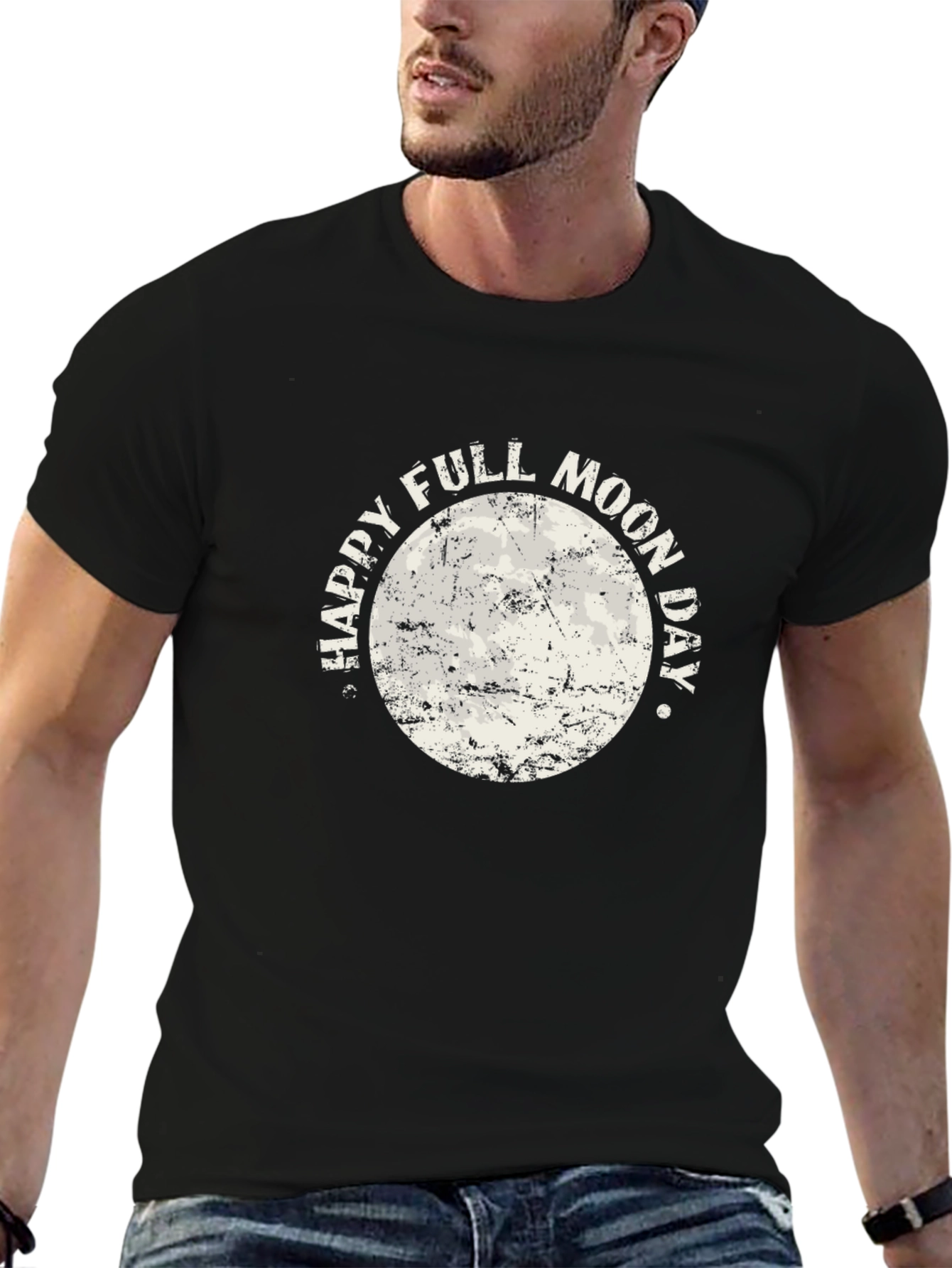 Happy Full Moon Day Graphic T-Shirt
