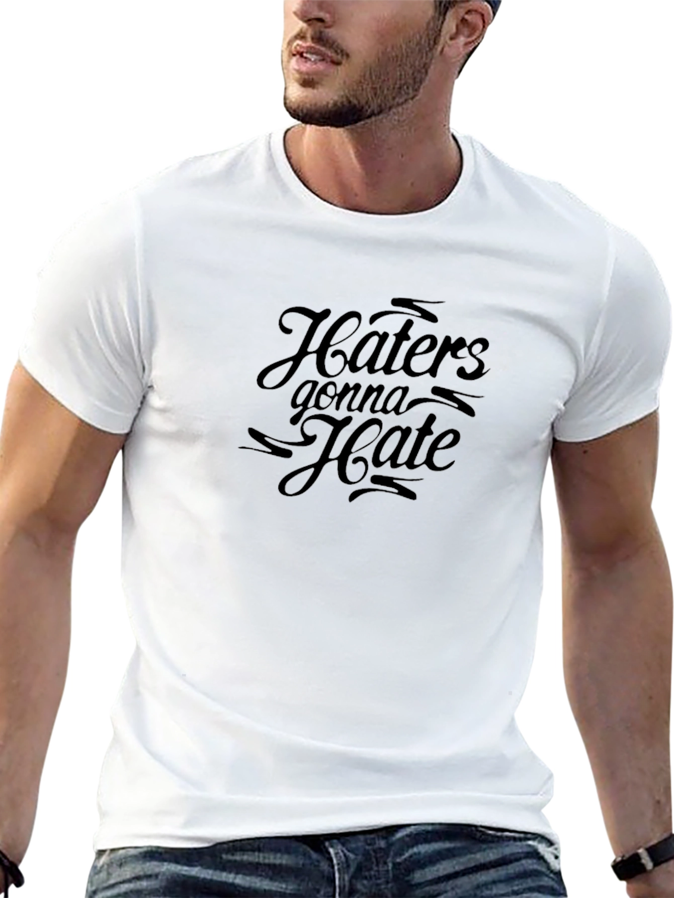 Haters Gonna Hate Graphic Tee - Black