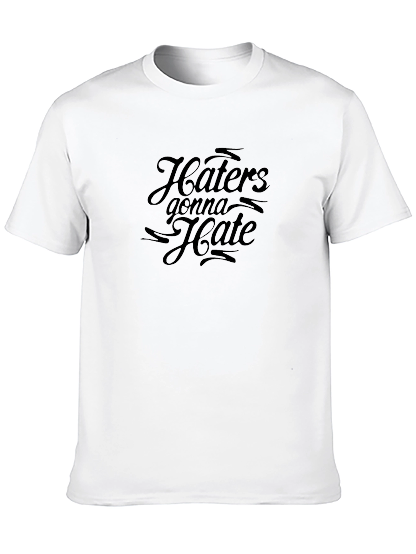 Haters Gonna Hate Graphic Tee - Black