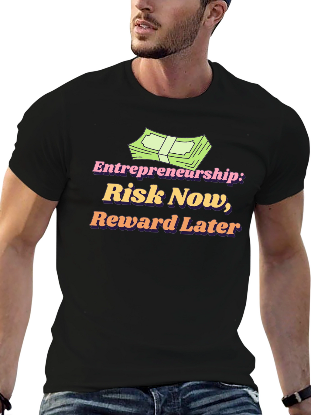 Entrepreneurship Risk Now Reward Later T-Shirt