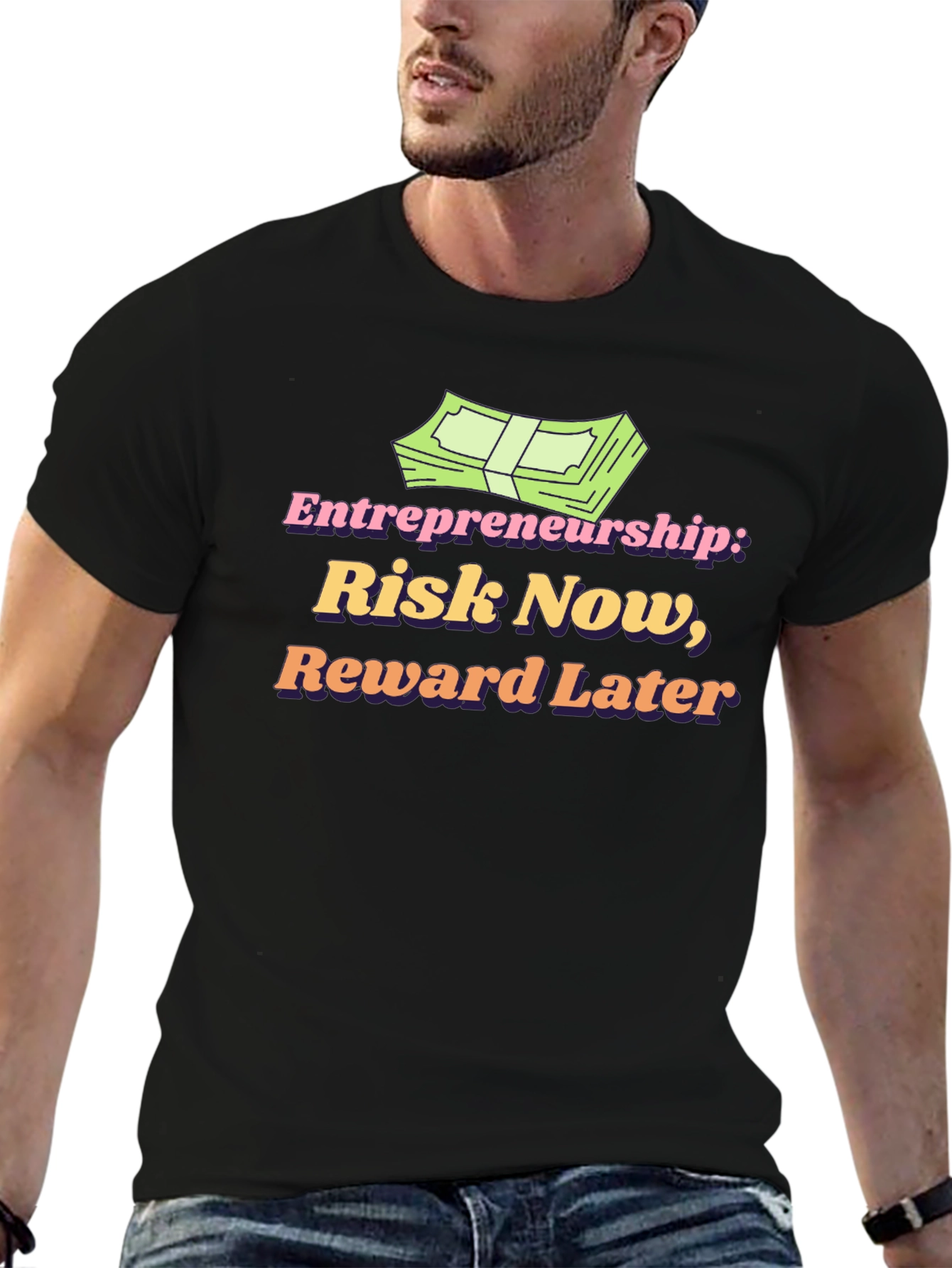Entrepreneurship Risk Now Reward Later T-Shirt