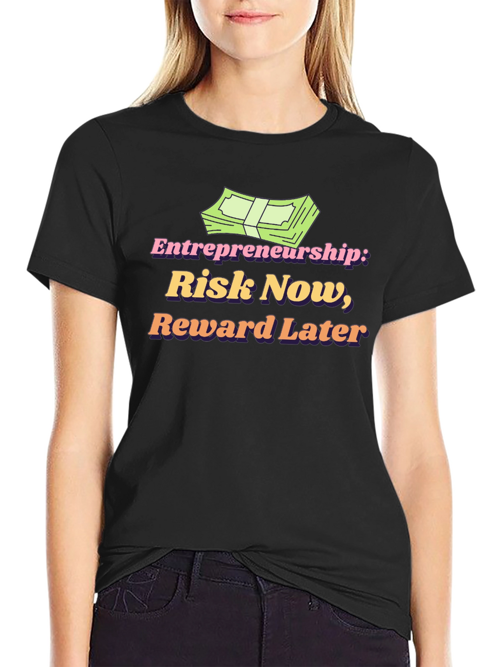 Entrepreneurship Risk Now Reward Later T-Shirt