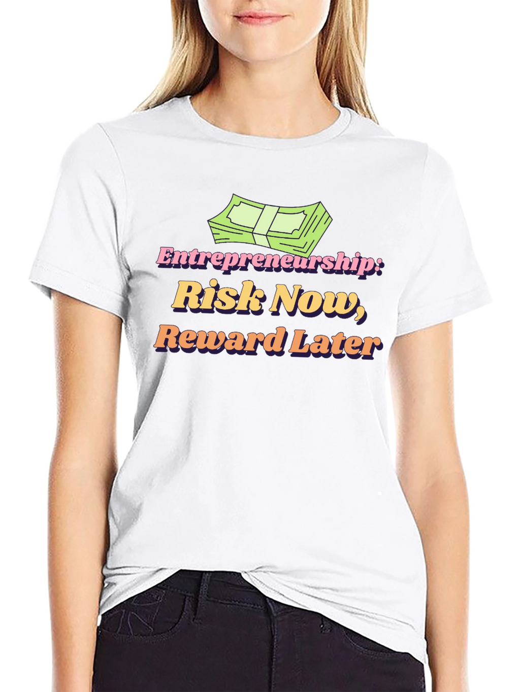 Entrepreneurship Risk Now Reward Later T-Shirt
