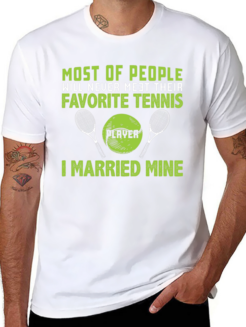 Funny Tennis Player Married Mine T-Shirt