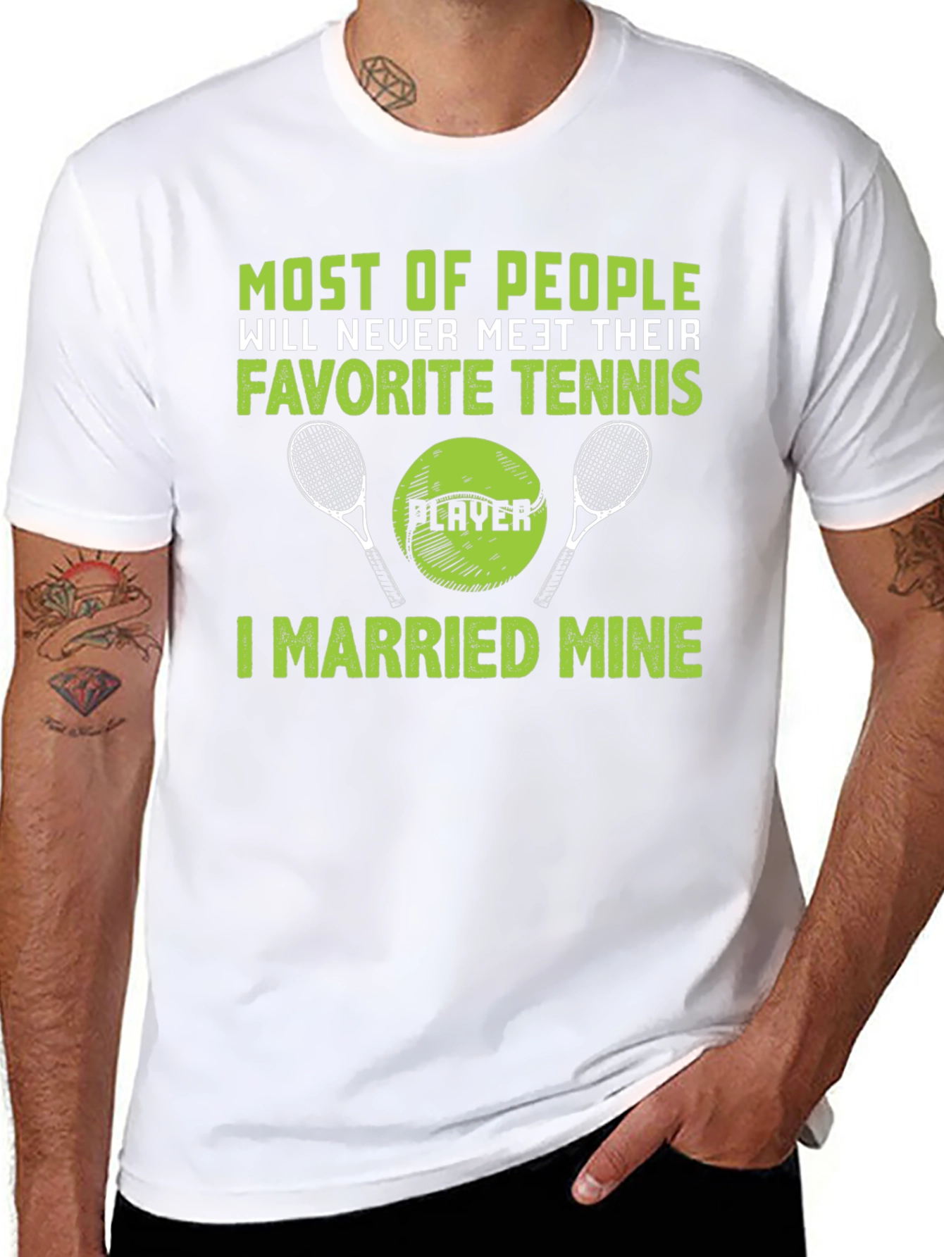Funny Tennis Player Married Mine T-Shirt