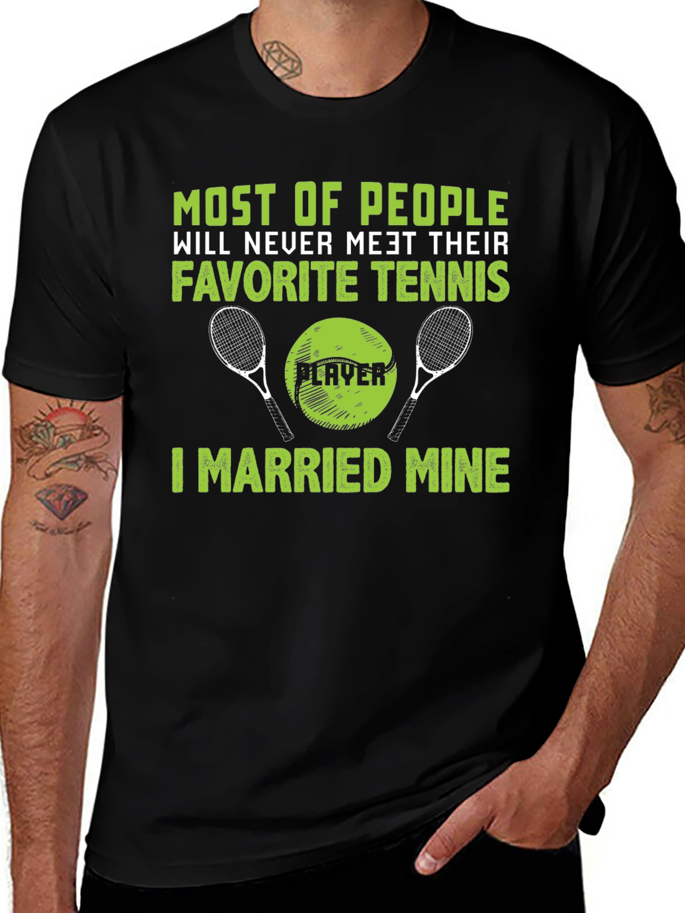 Funny Tennis Player Married Mine T-Shirt