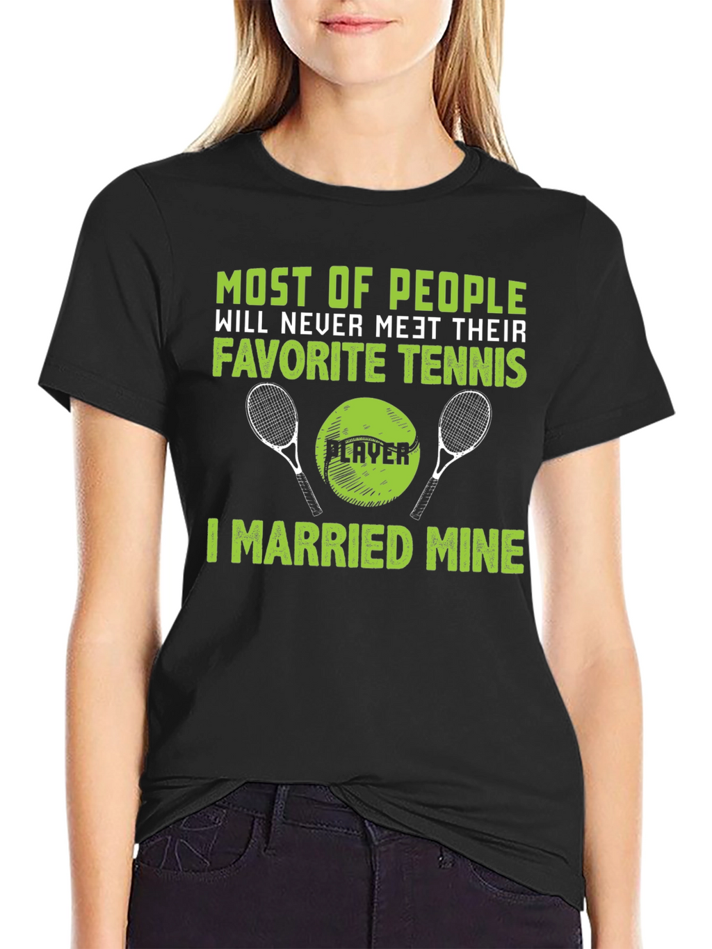 Funny Tennis Player Married Mine T-Shirt