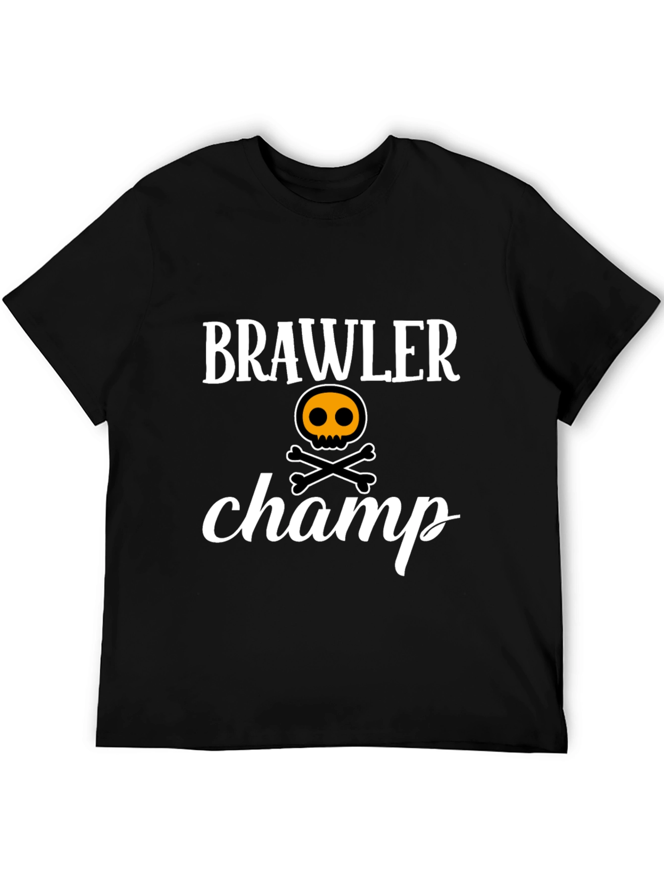 Brawler Champ T-Shirt - Skull & Crossbones Design