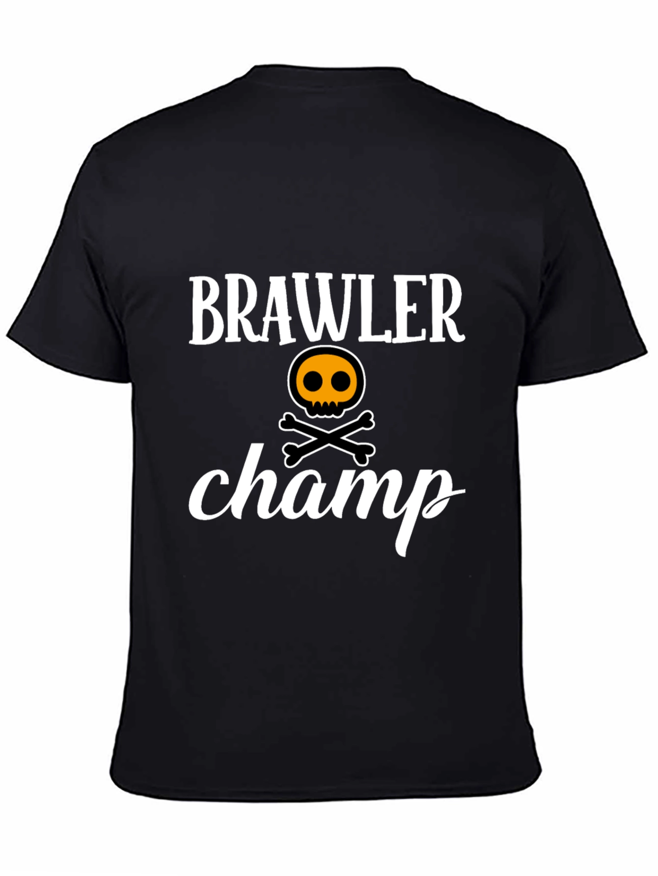 Brawler Champ T-Shirt - Skull & Crossbones Design