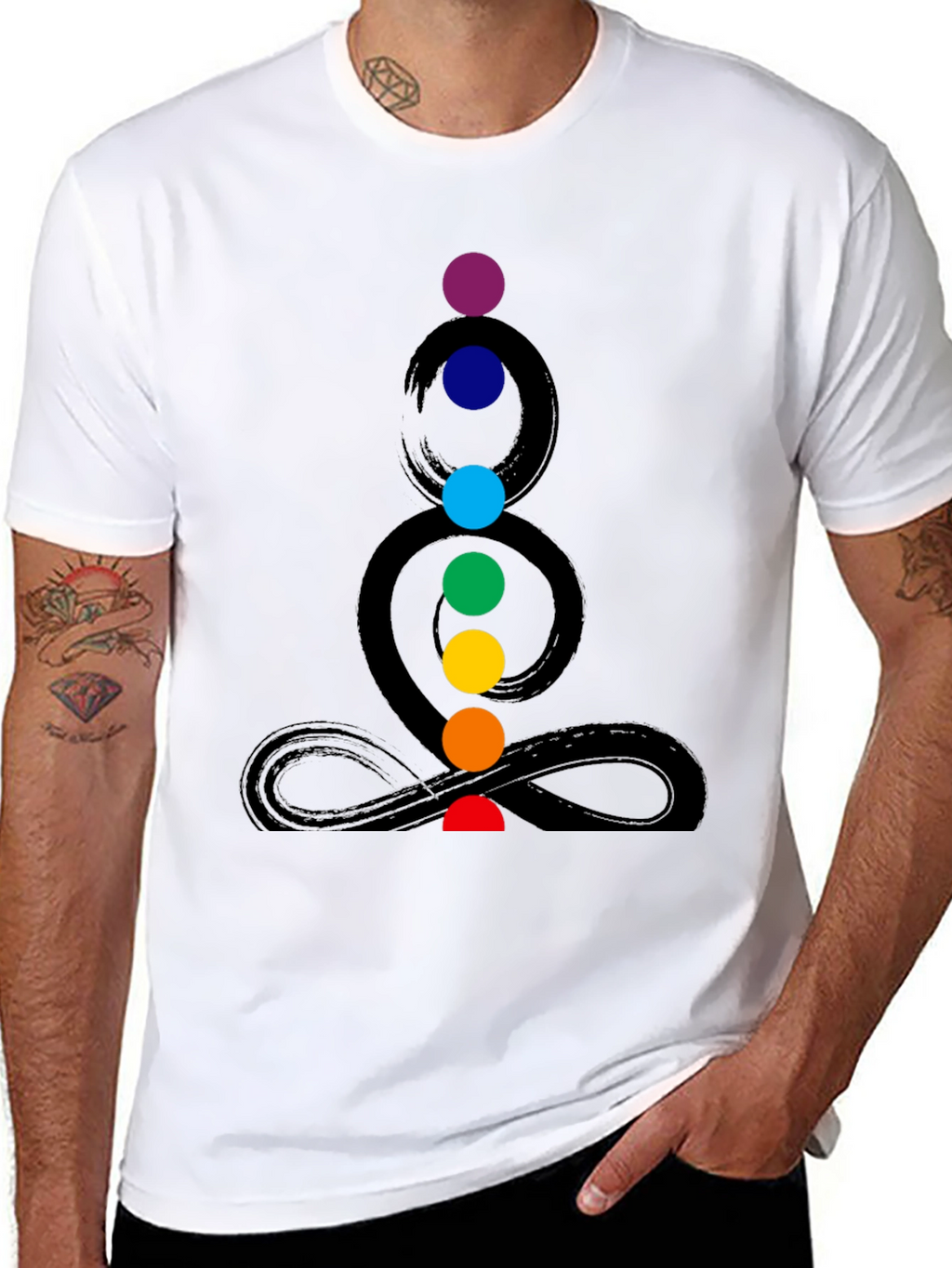 Chakra Graphic Print Mens T-Shirt