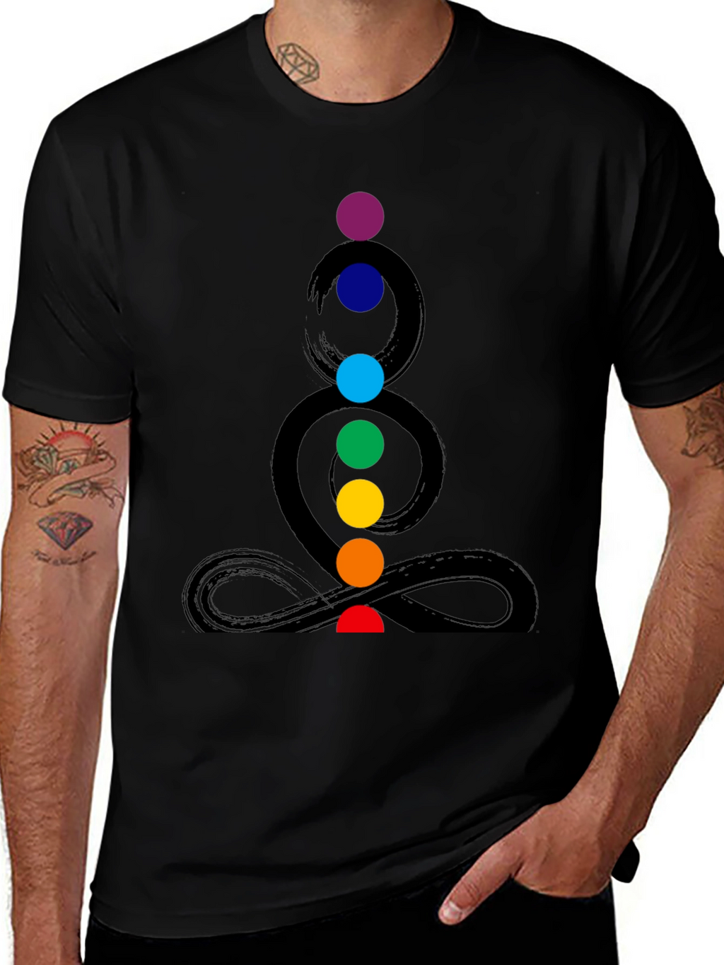 Chakra Graphic Print Mens T-Shirt