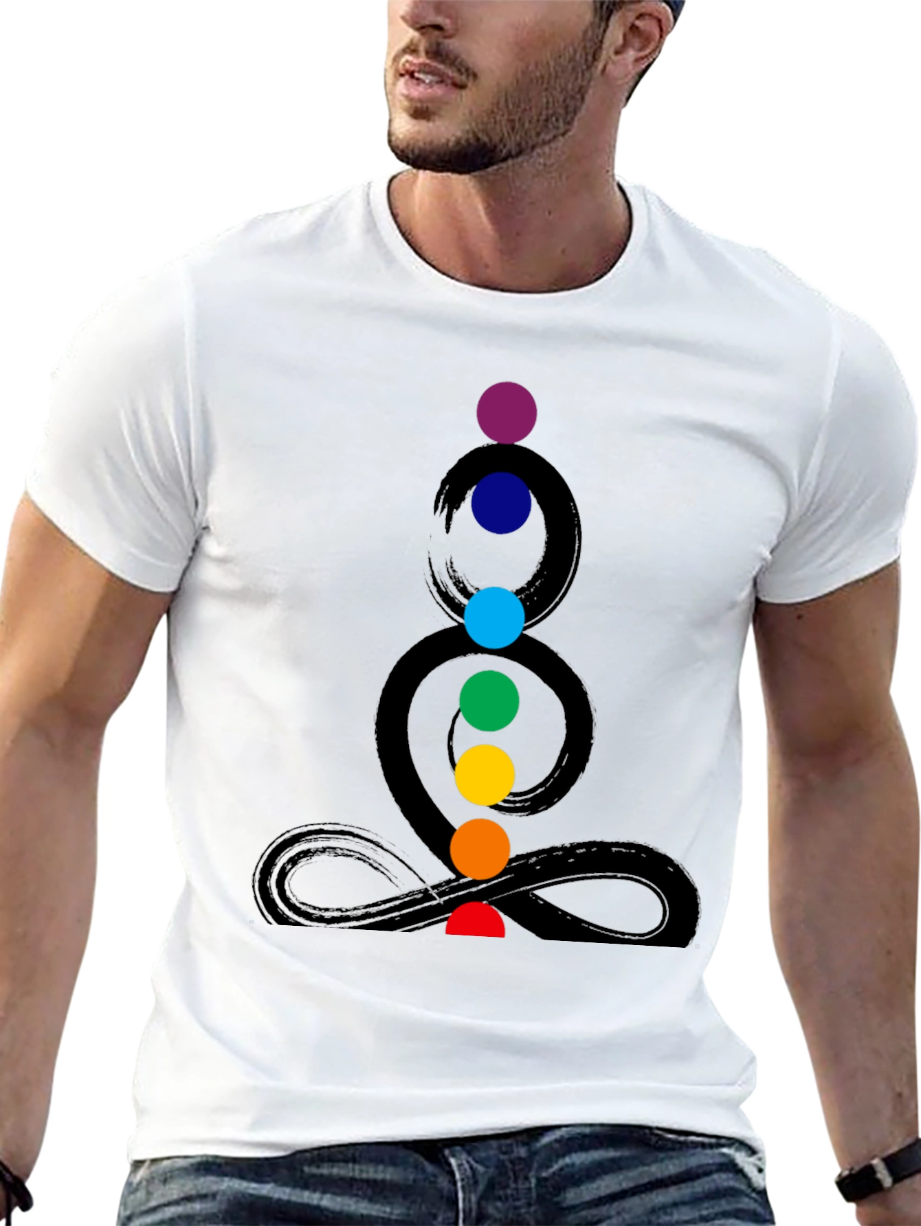 Chakra Graphic Print Mens T-Shirt