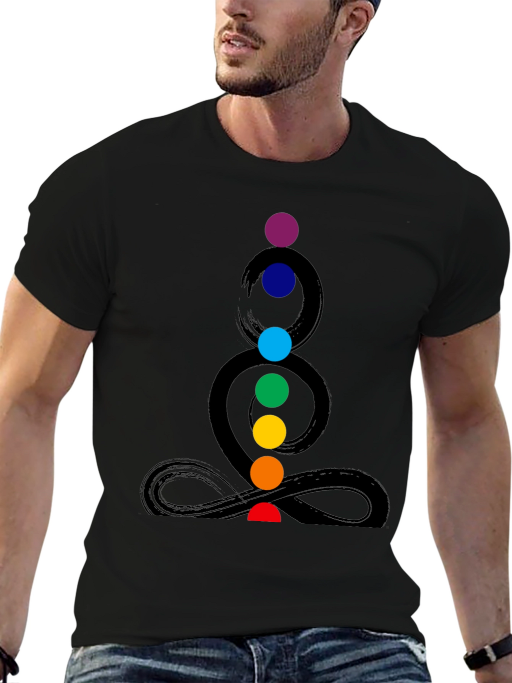 Chakra Graphic Print Mens T-Shirt