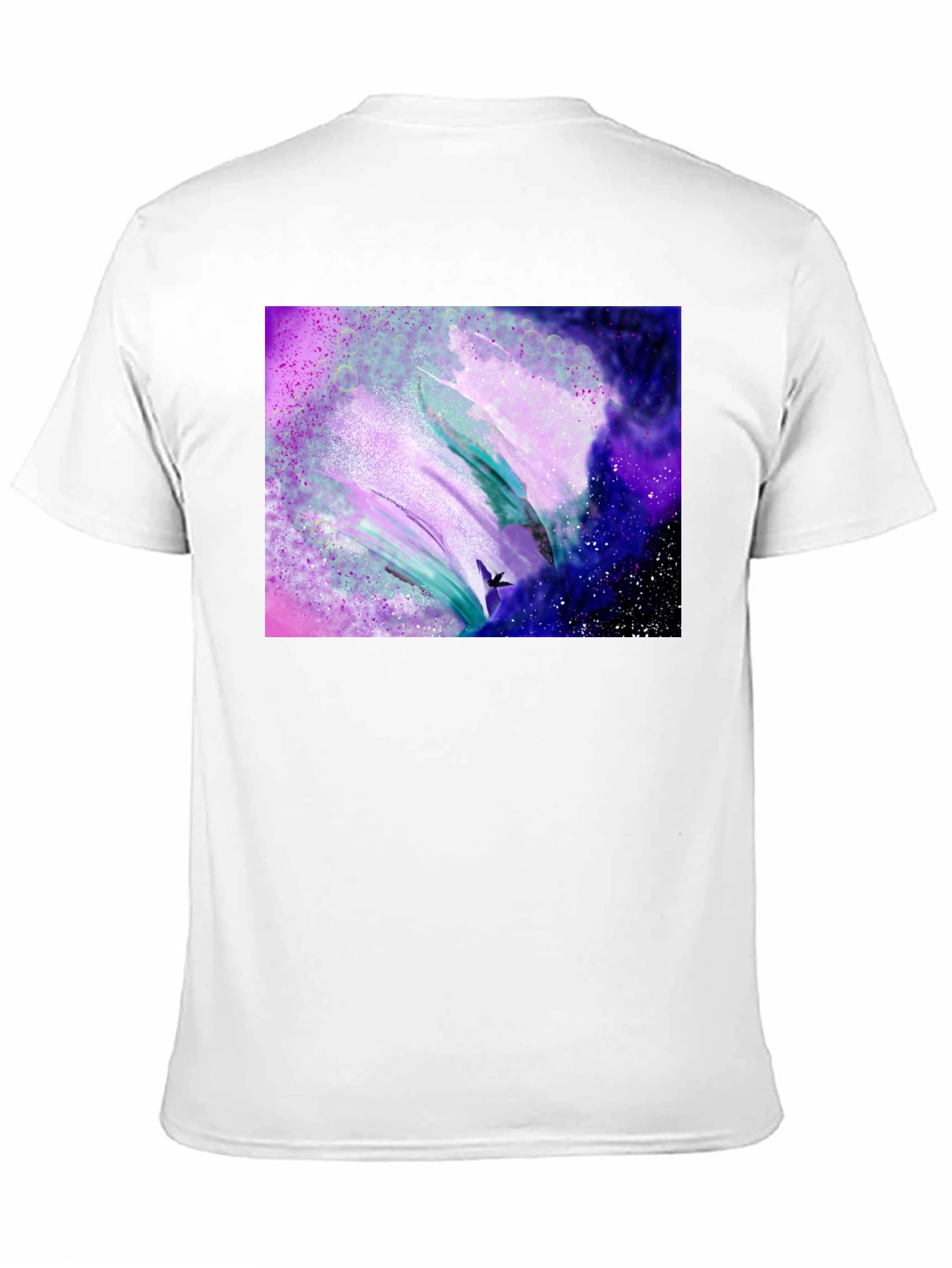 Abstract Galaxy T-Shirt - Artistic Black Tee