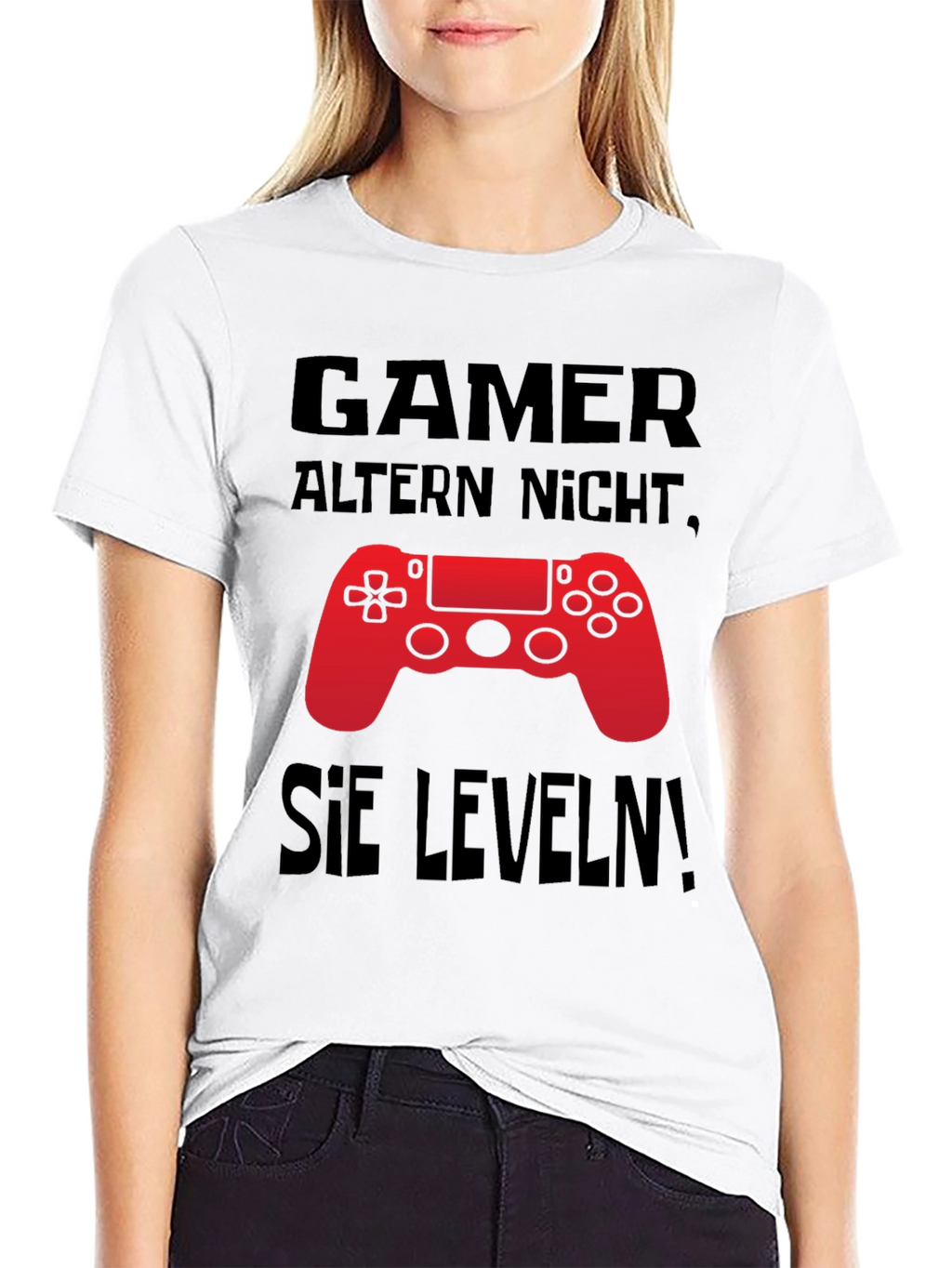 Gamer Level Up Black T-Shirt