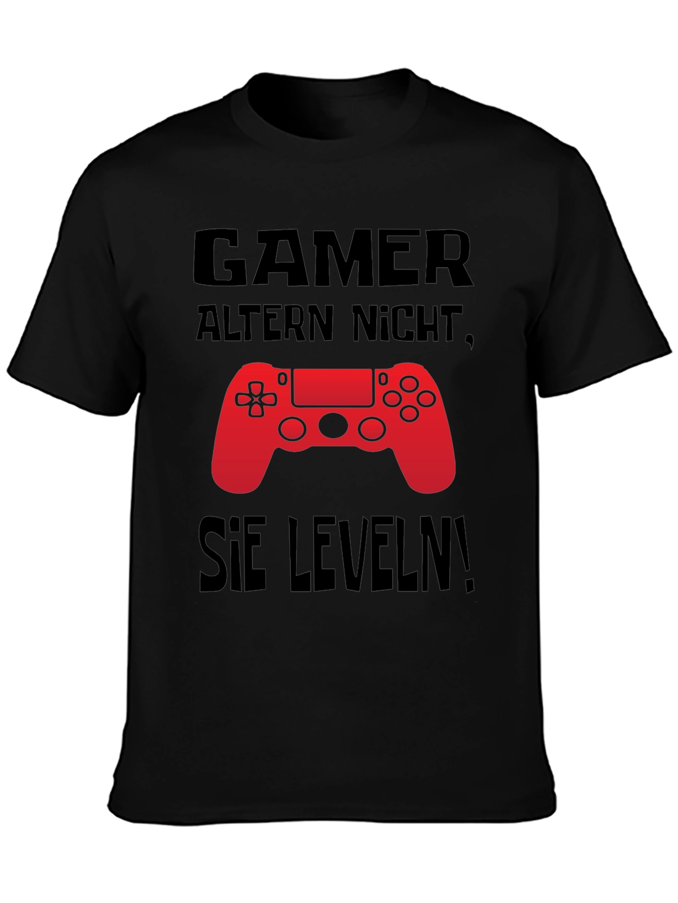Gamer Level Up Black T-Shirt