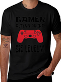 Gamer Level Up Black T-Shirt