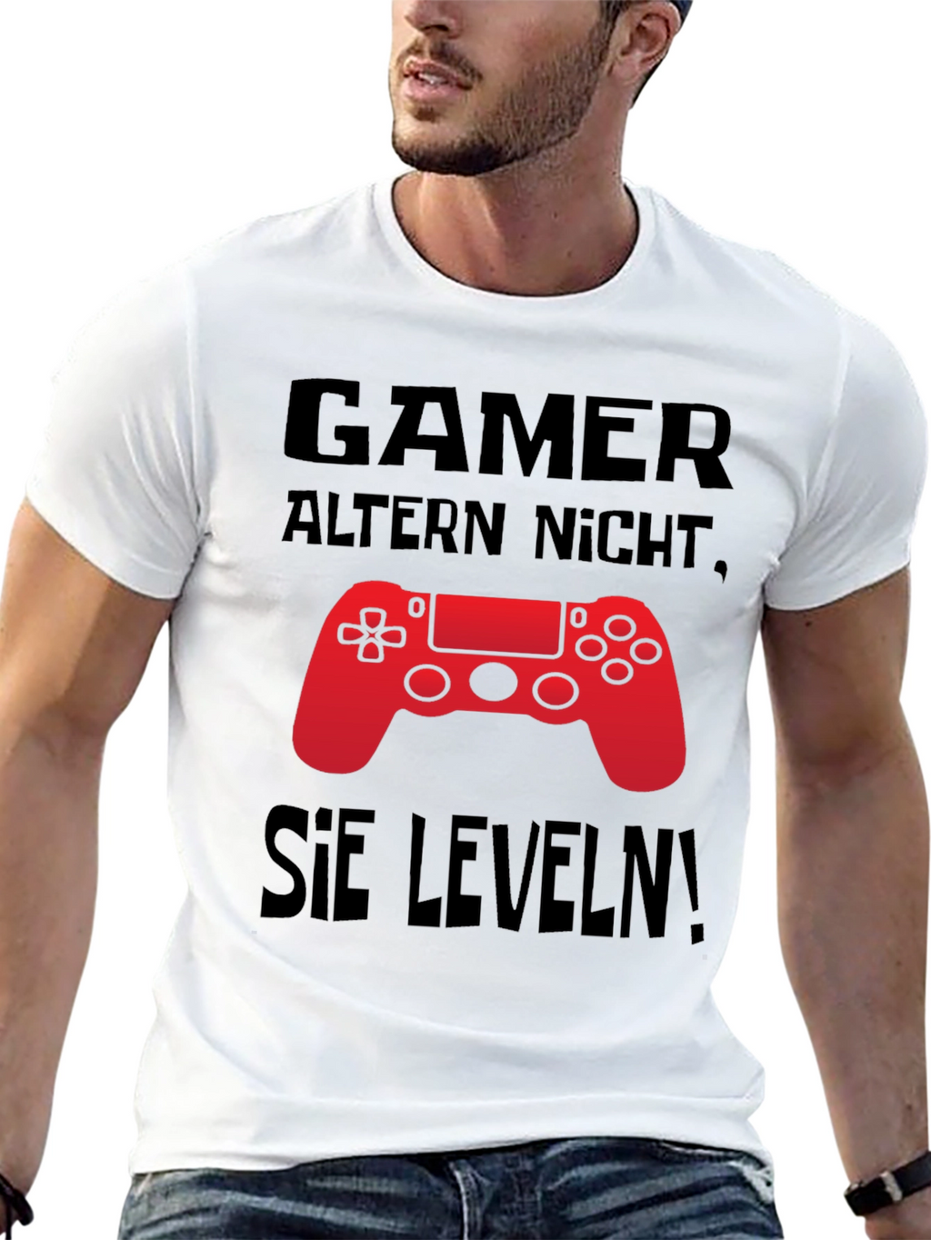 Gamer Level Up Black T-Shirt