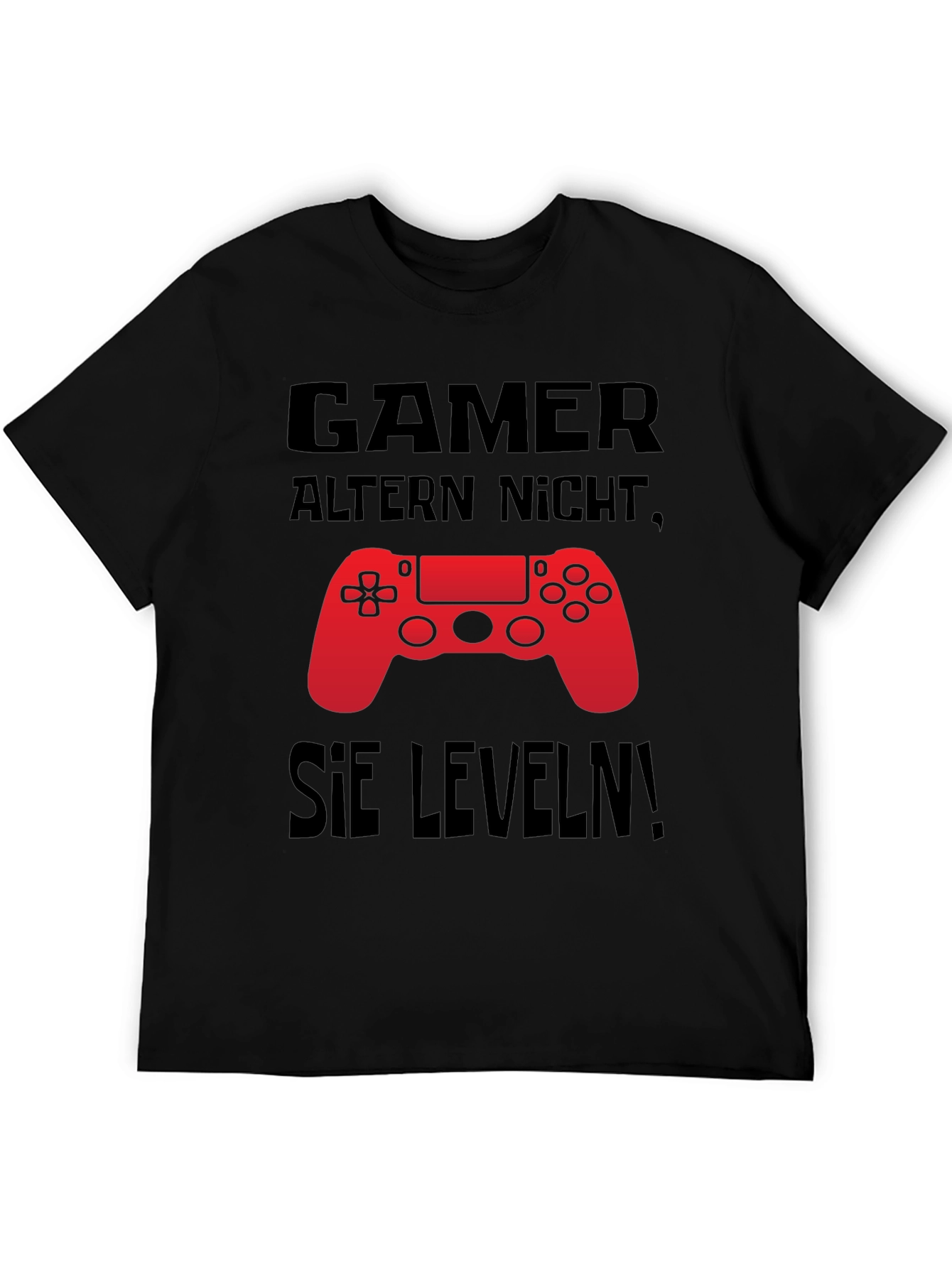 Gamer Level Up Black T-Shirt