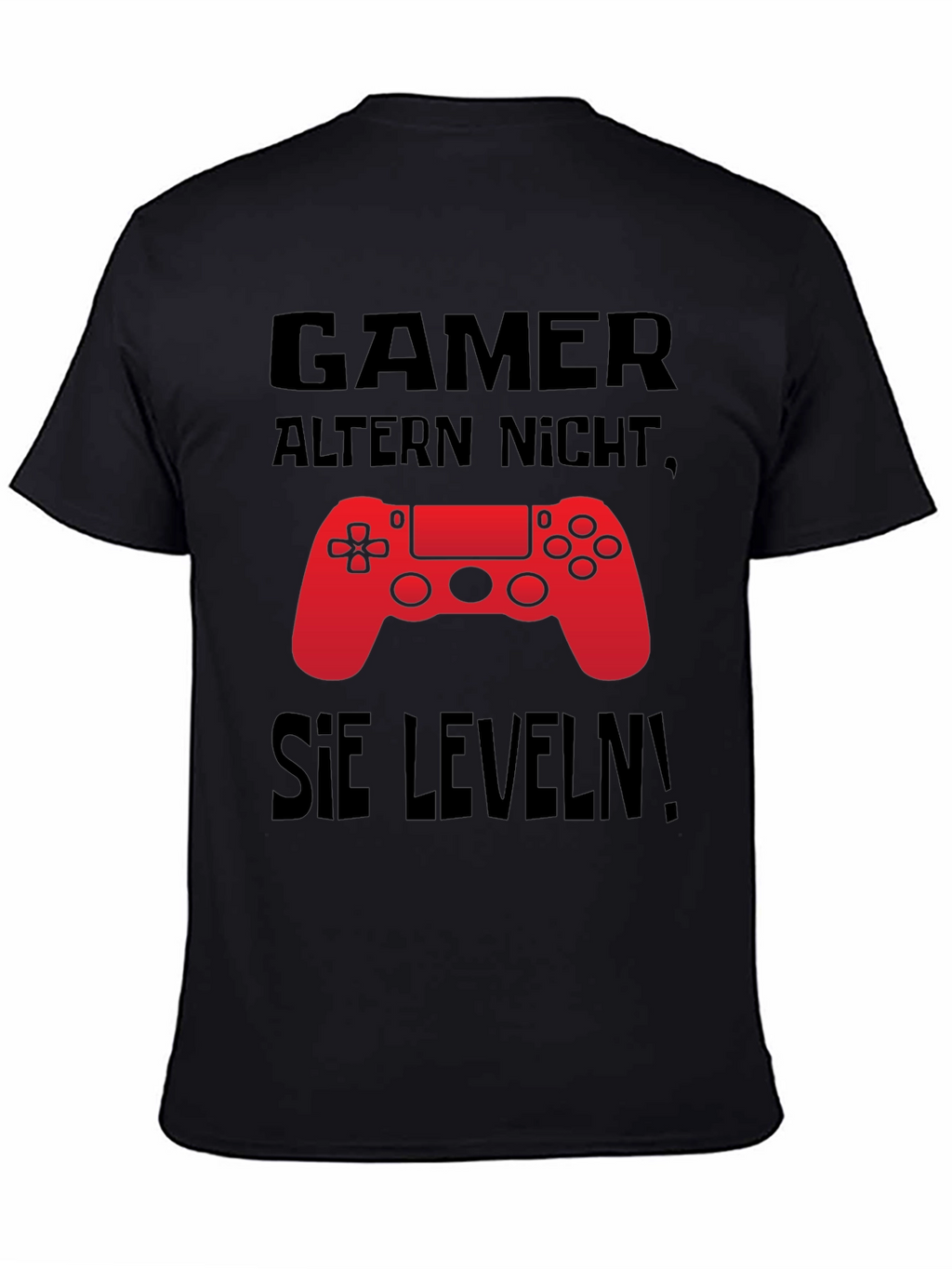 Gamer Level Up Black T-Shirt