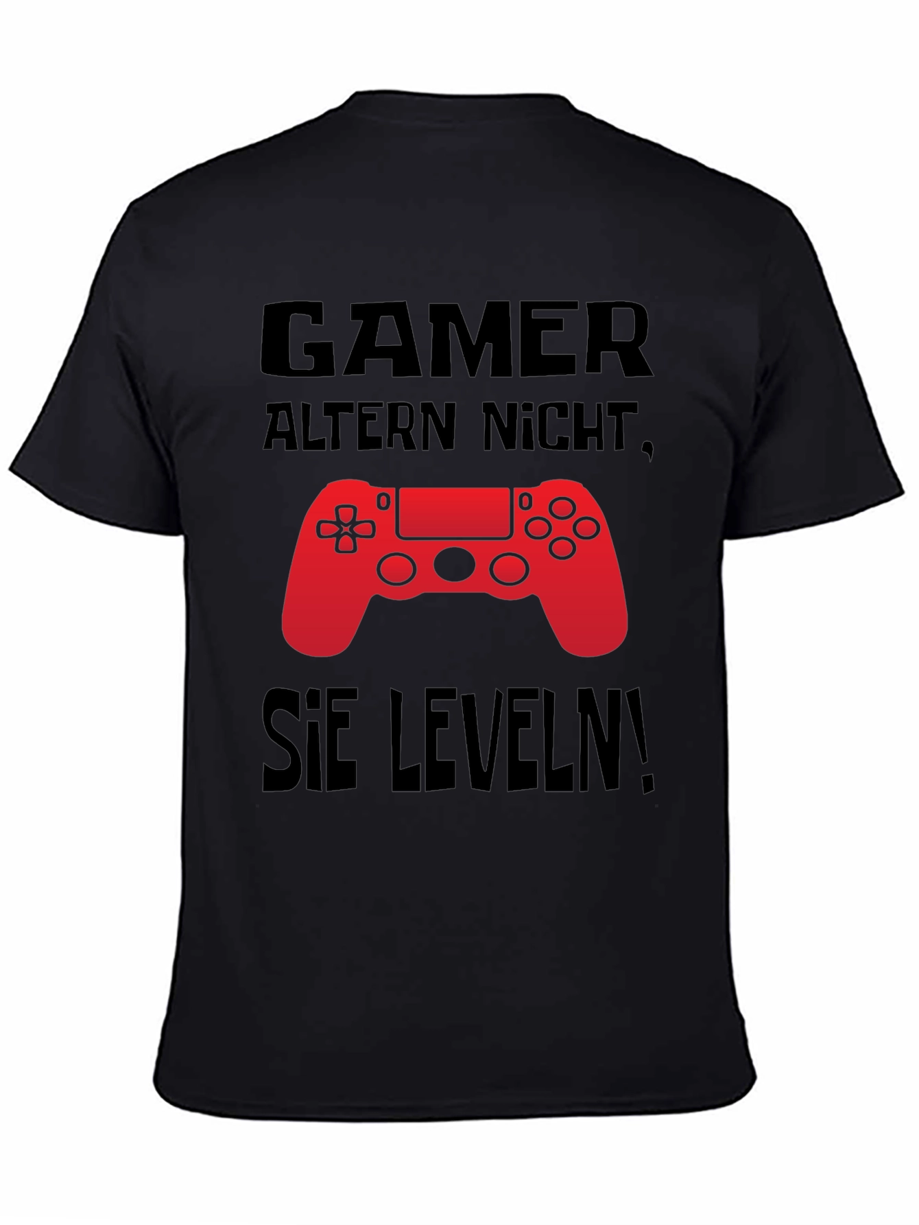 Gamer Level Up Black T-Shirt
