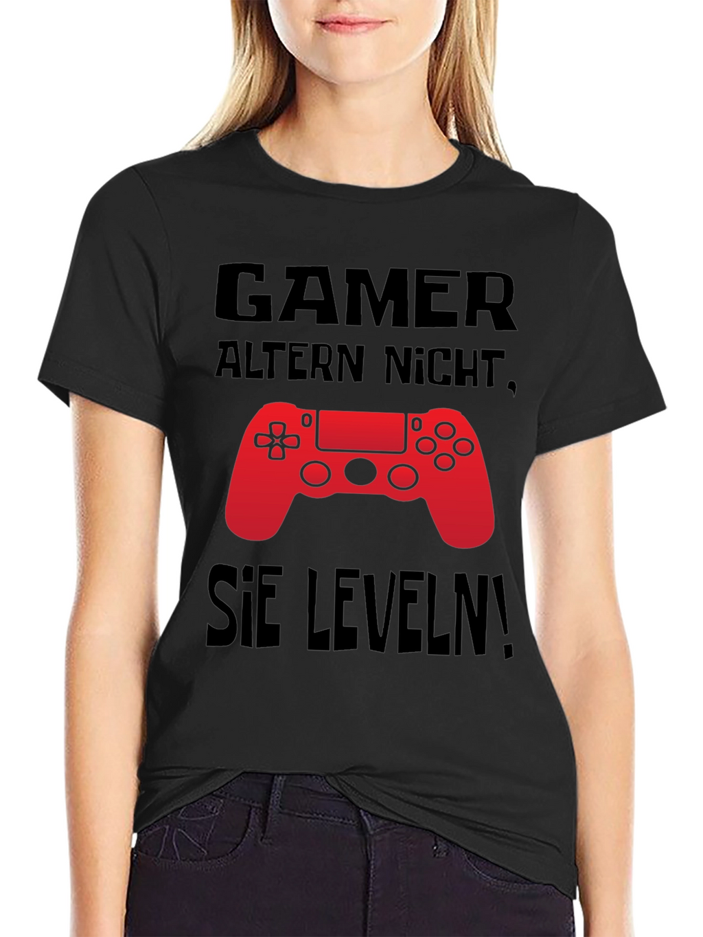 Gamer Level Up Black T-Shirt
