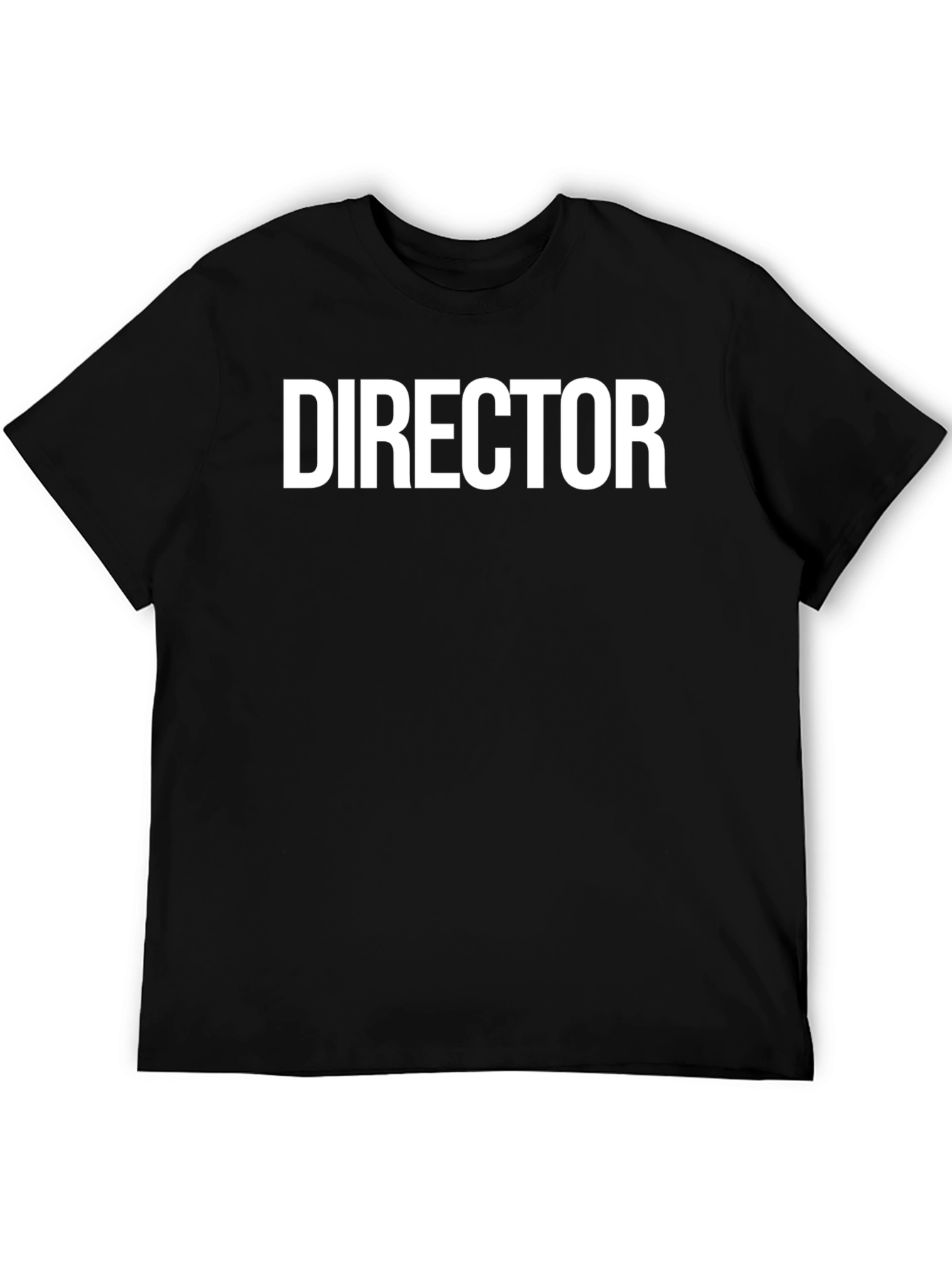 Director Graphic T-Shirt - Black Crew Neck Tee