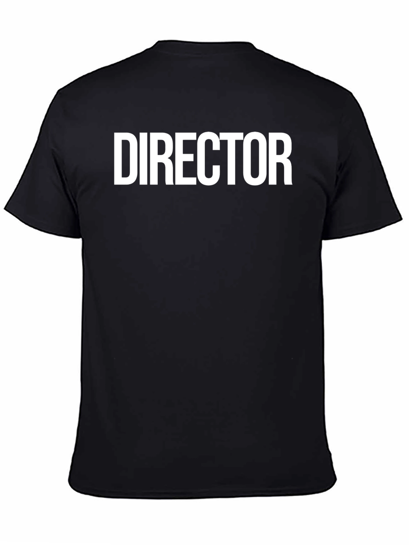 Director Graphic T-Shirt - Black Crew Neck Tee