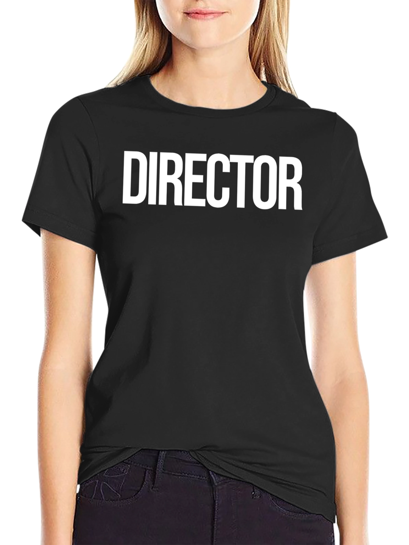 Director Graphic T-Shirt - Black Crew Neck Tee