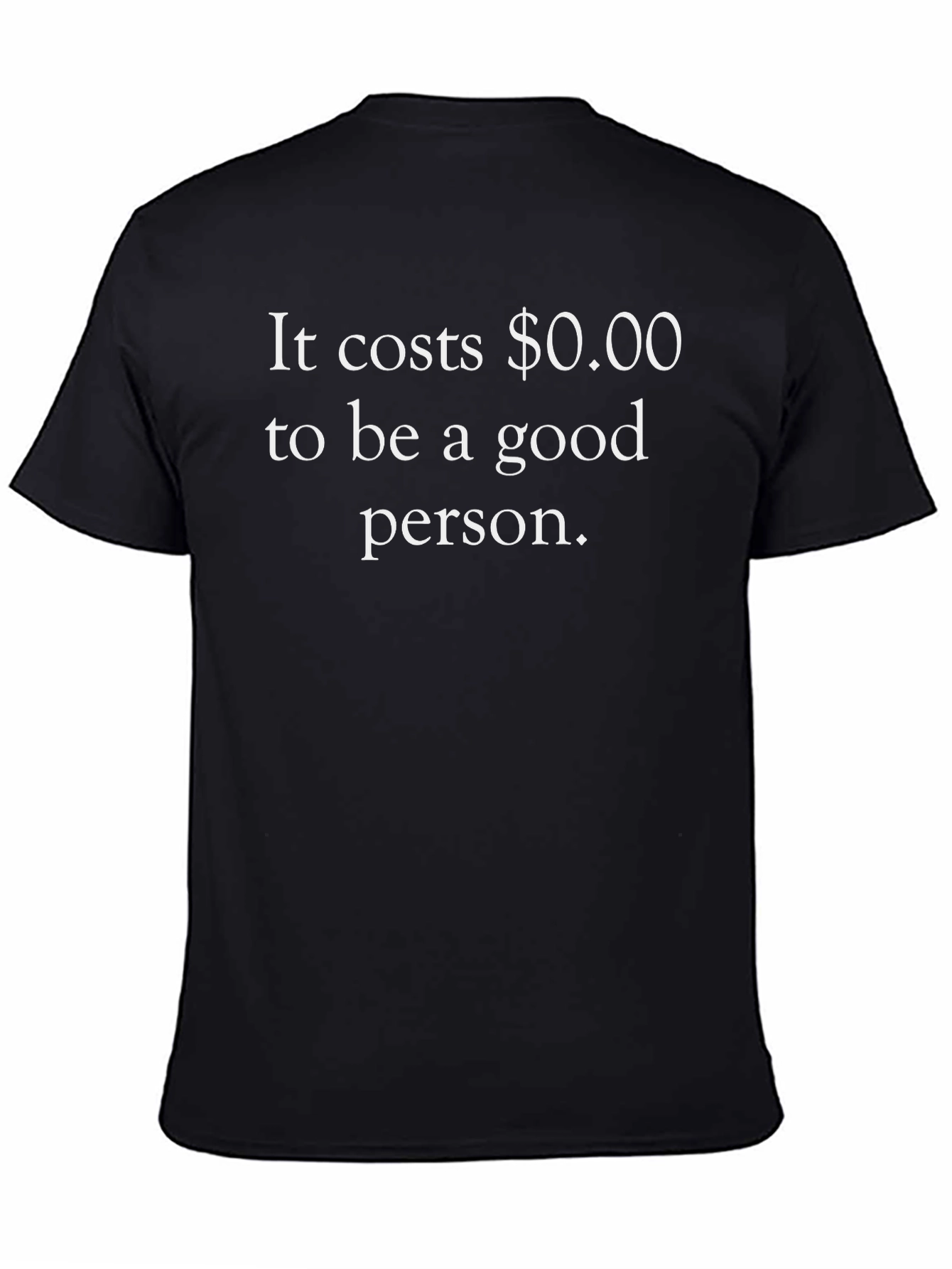 Good Person T-Shirt - Black Crew Neck Tee