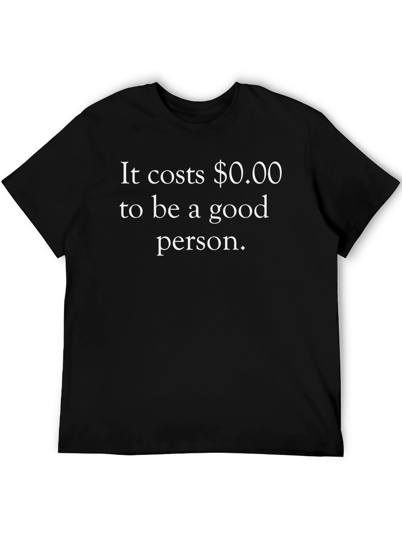 Good Person T-Shirt - Black Crew Neck Tee