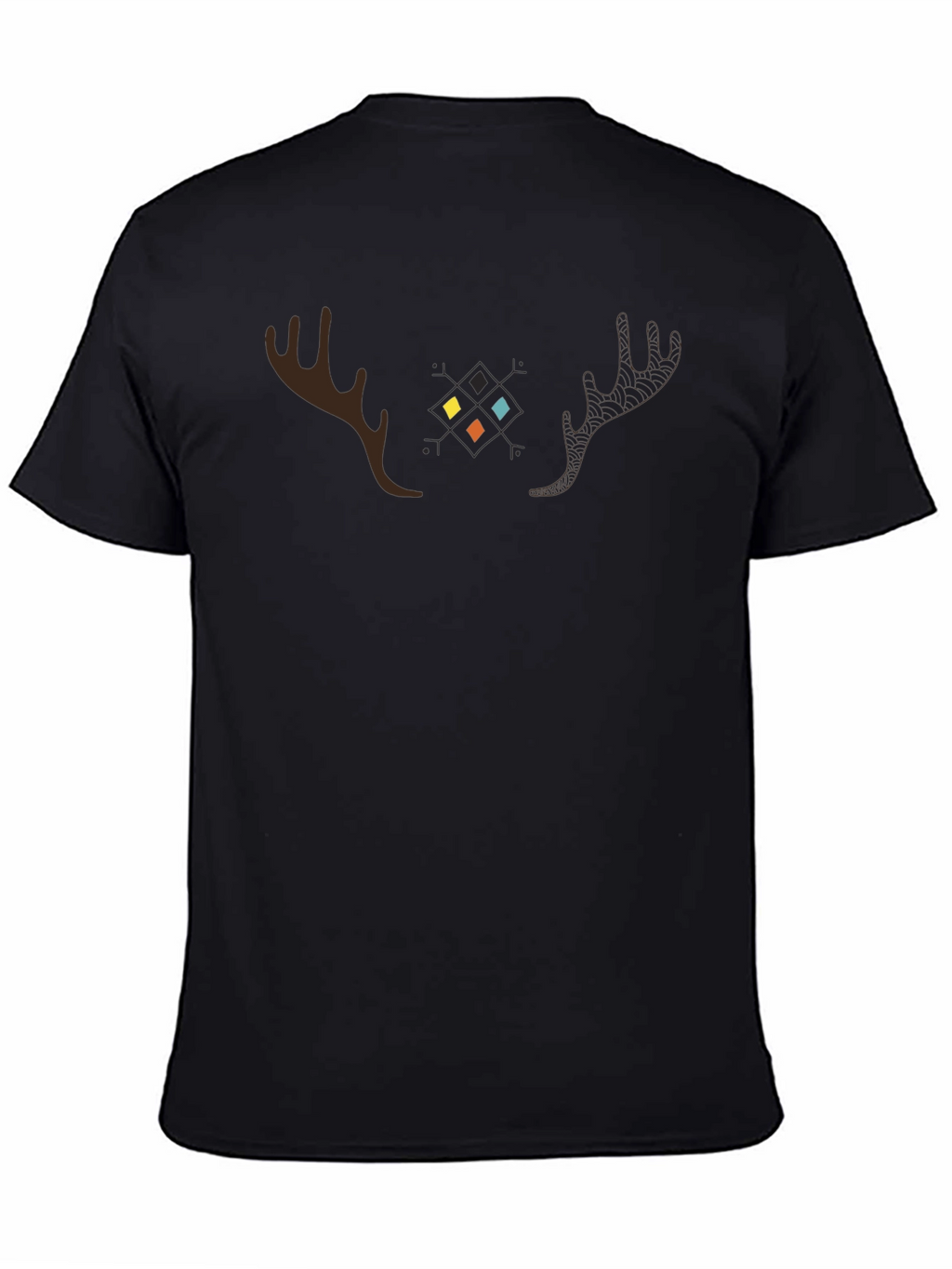 Geometric Moose Antler Graphic Tee