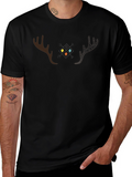 Geometric Moose Antler Graphic Tee