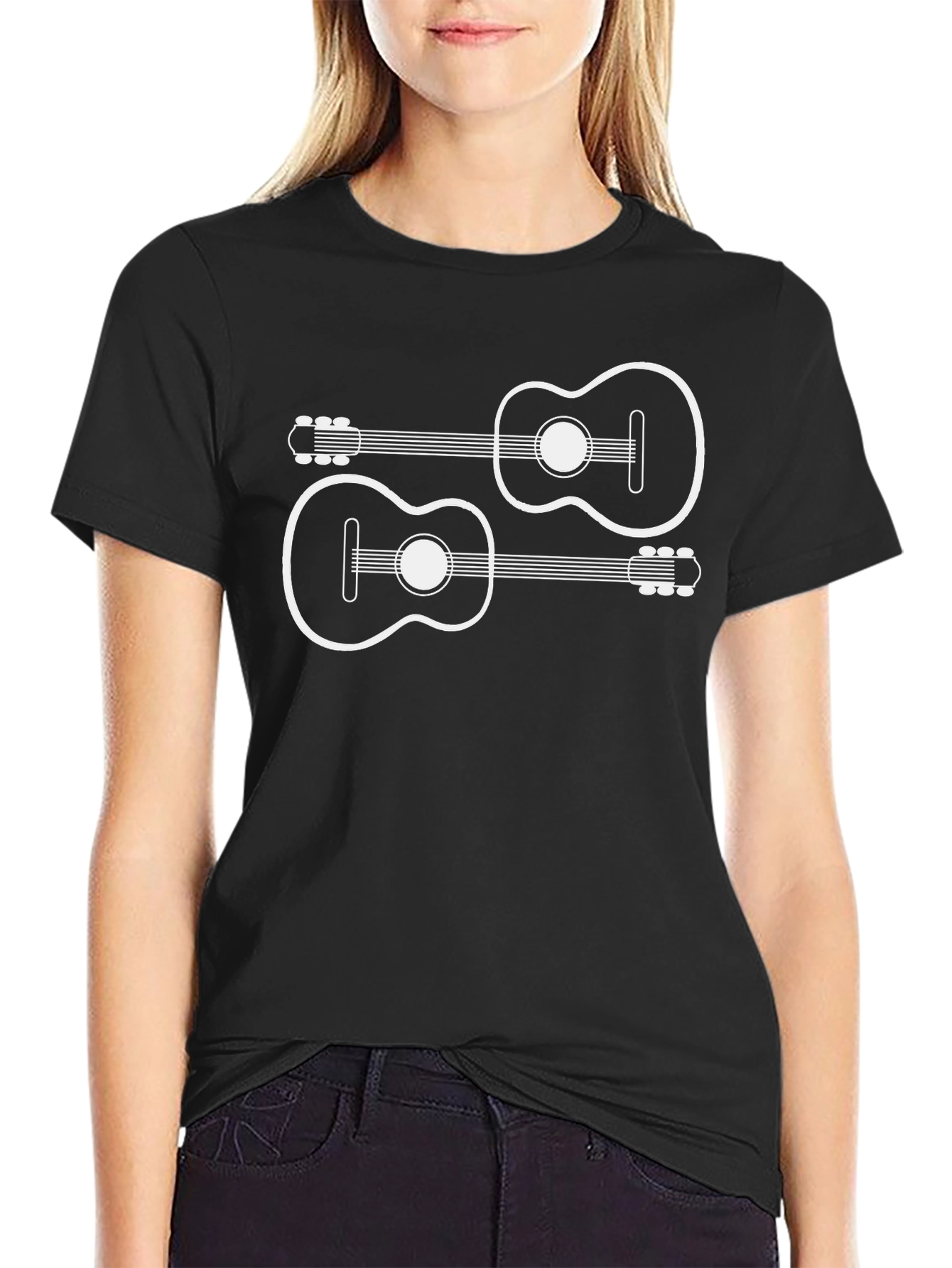 Acoustic Guitars Graphic T-Shirt - Music Lover Tee